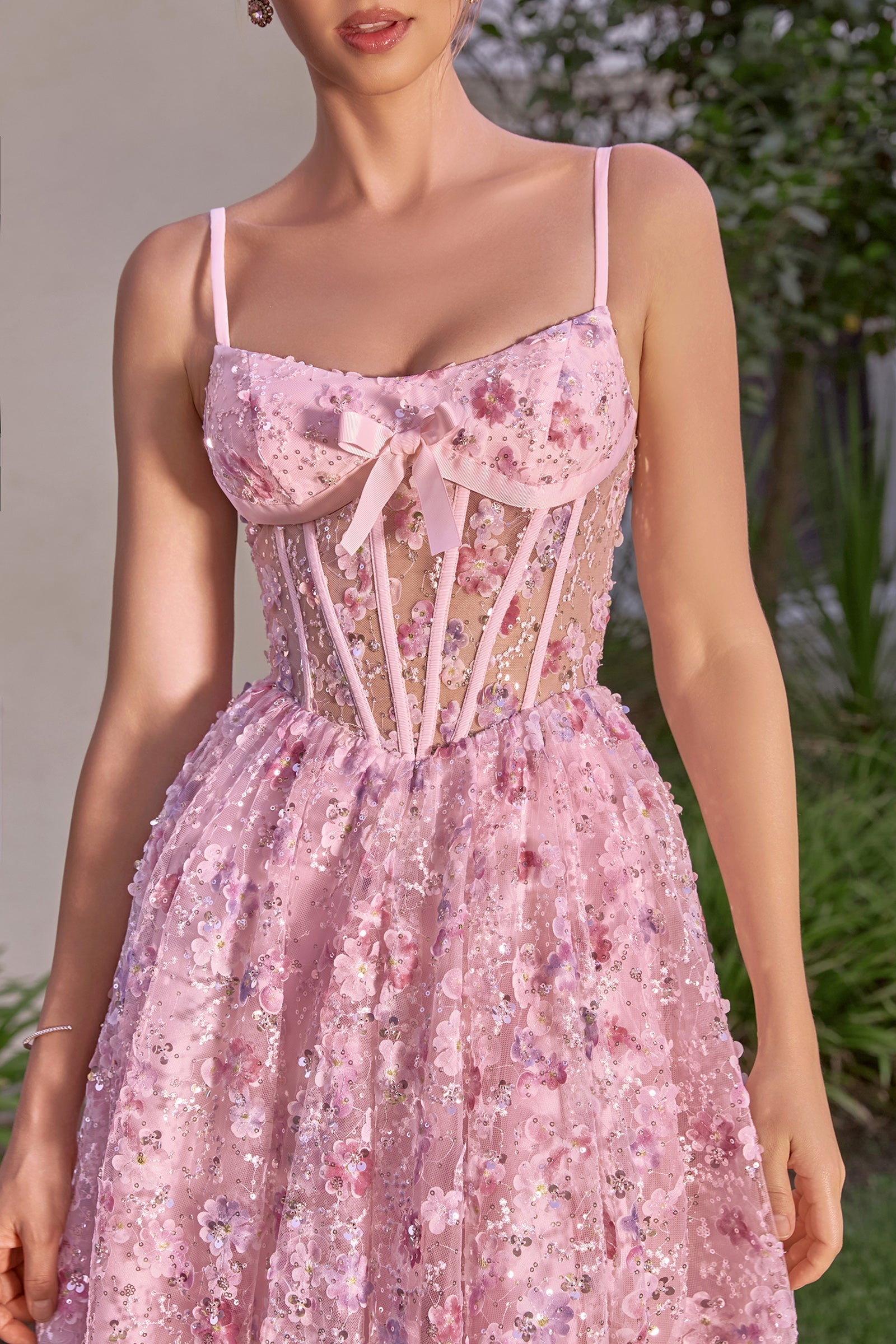 Sleeveless Tea Length Dress by Andrea and Leo A1523 - product image 3