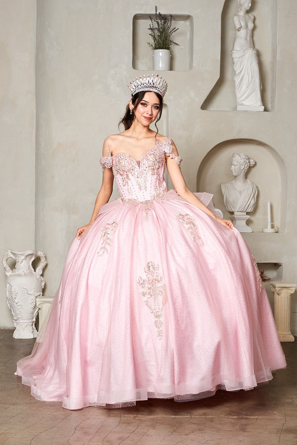 3D Butterfly Off Shoulder Ball Gown by Calla SCL-30034 - product image 6