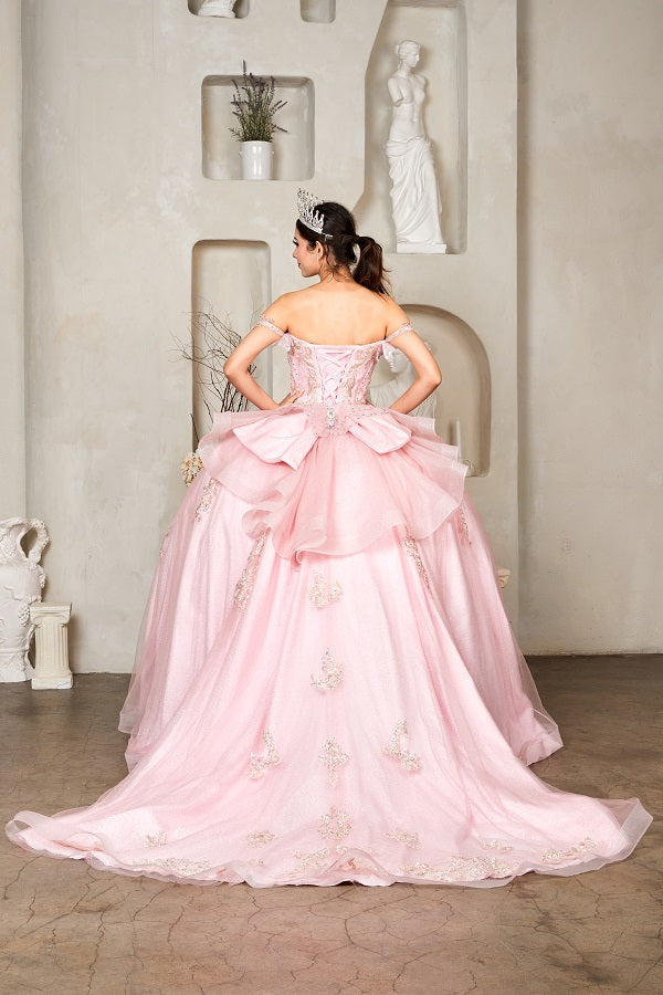 3D Butterfly Off Shoulder Ball Gown by Calla SCL-30034 - product image 7