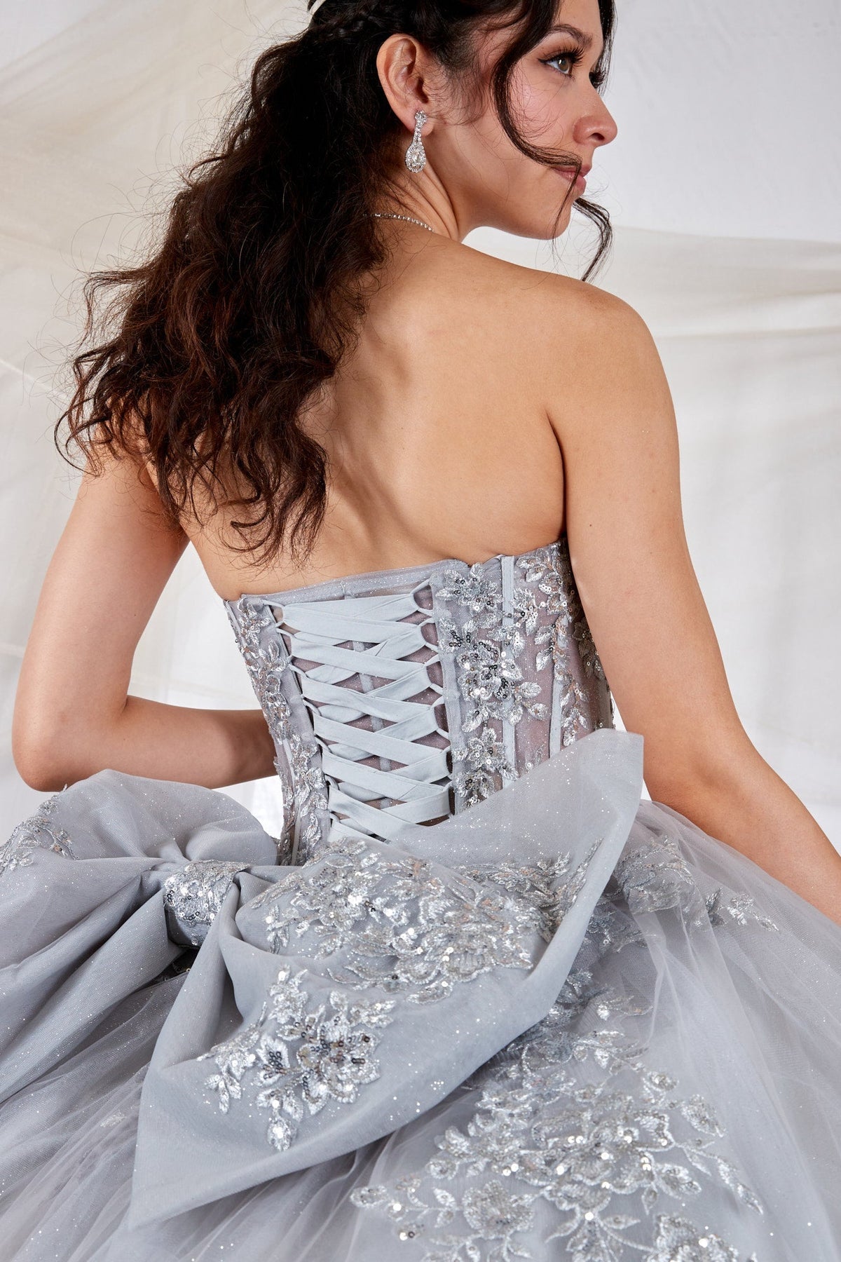 Applique Strapless Ball Gown by Calla SCL-30041 - product image 4