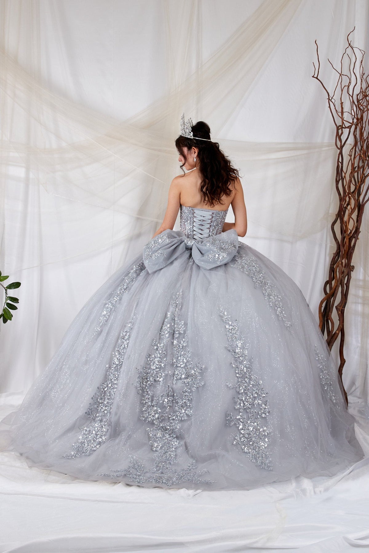 Applique Strapless Ball Gown by Calla SCL-30041 - product image 2