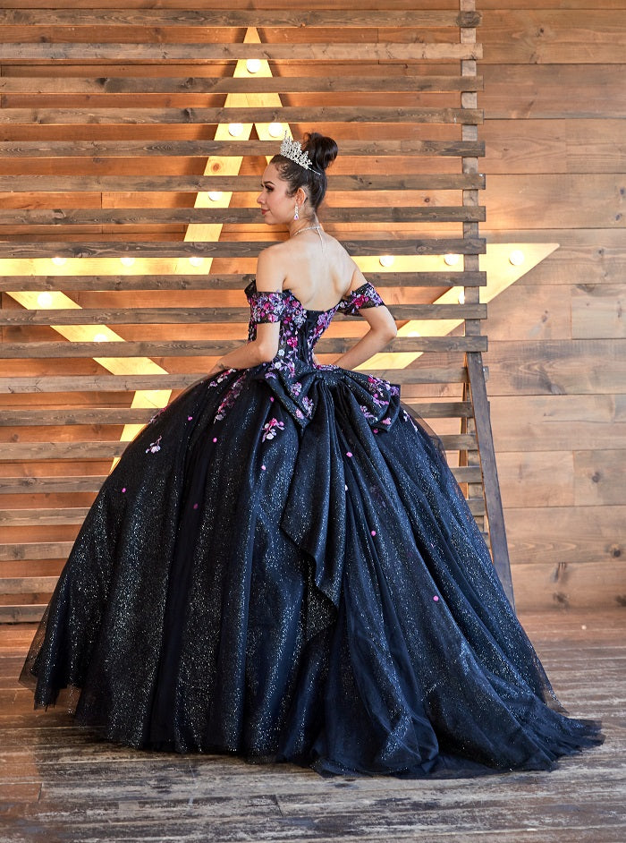 Applique Off Shoulder Bow Ball Gown by Calla SCL-30035 - product image 8