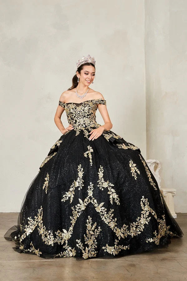 Applique Off Shoulder Ball Gown by Calla SCL-30020 - product image 4