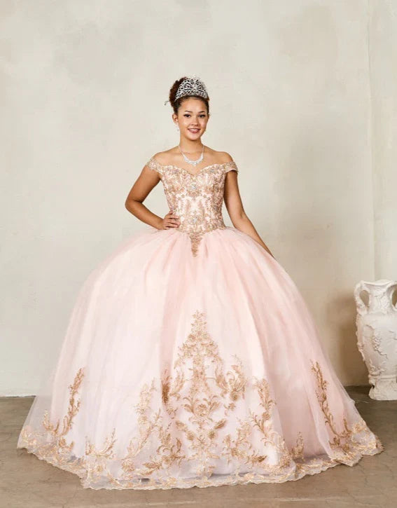 Applique Off Shoulder Ball Gown by Calla SCL-30018 - product image 8