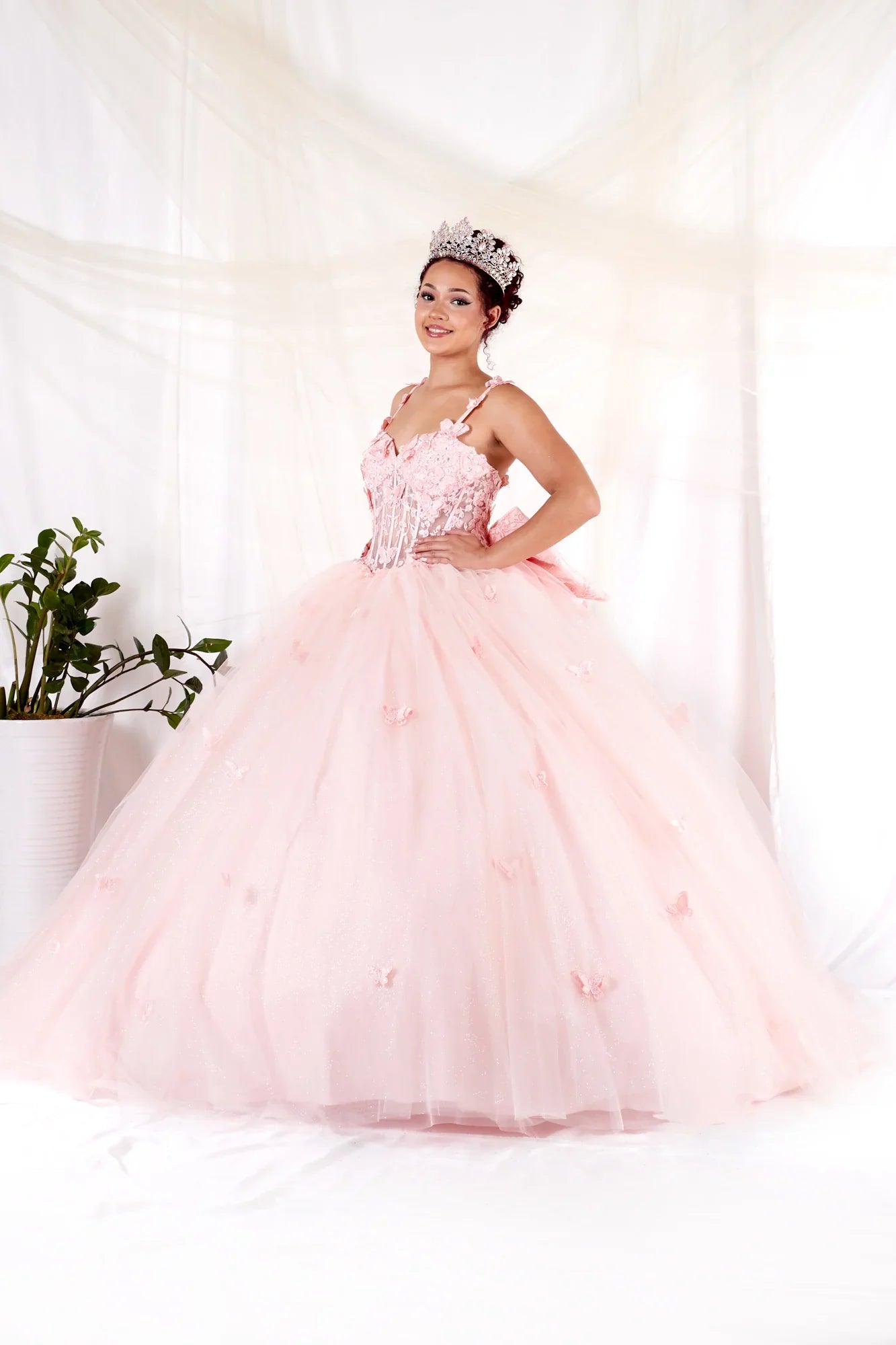 Applique Sleeveless Ball Gown by Calla SCL-30039 - product image 6