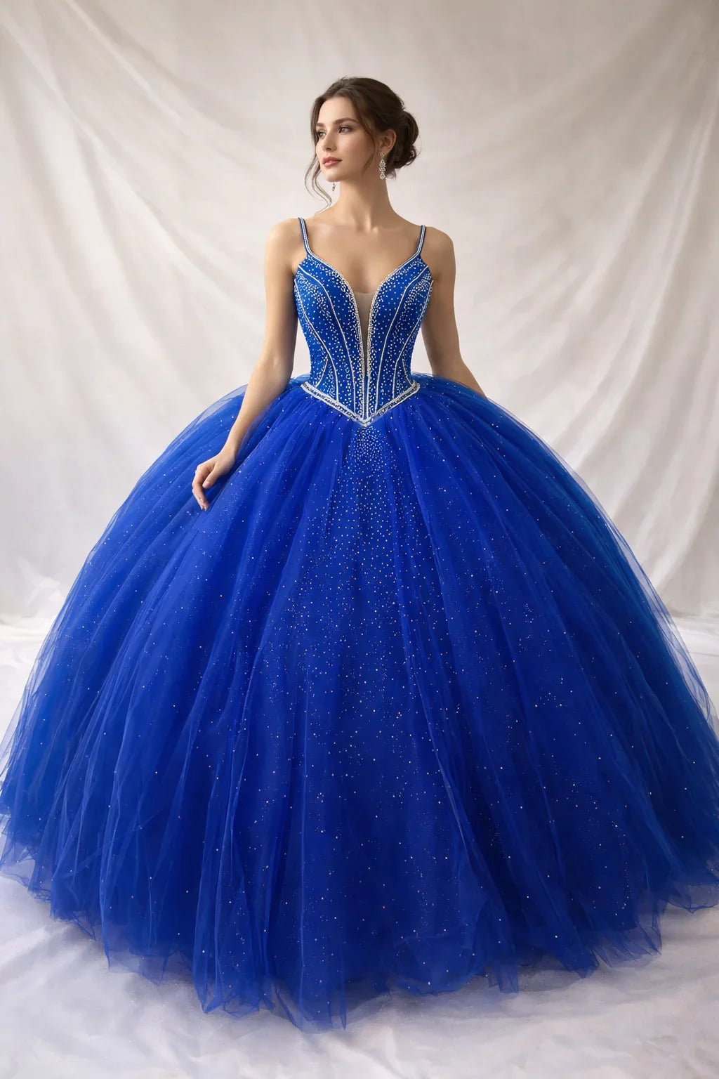 Beaded Sleeveless Ball Gown by Calla SCL-30017 - product image 4