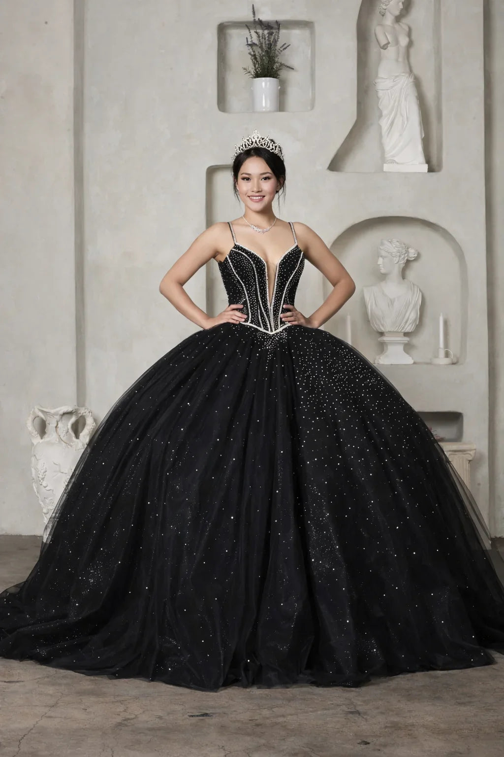 Beaded Sleeveless Ball Gown by Calla SCL-30017 - product image 7