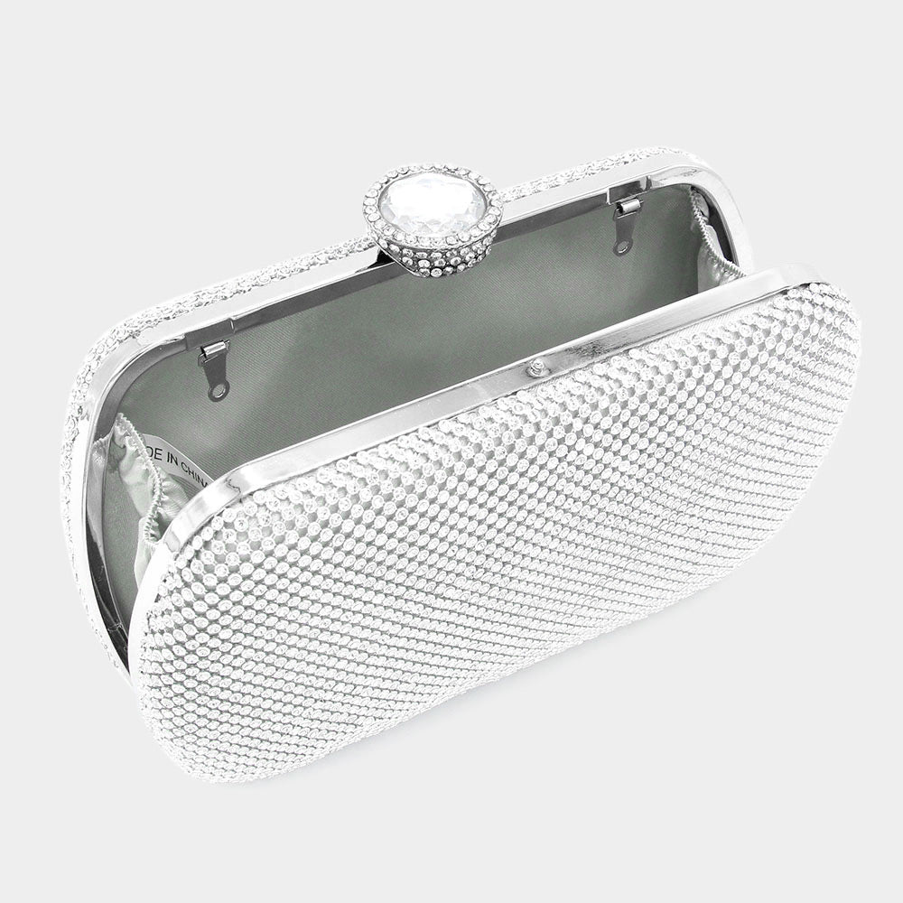Bling Rectangle Evening Clutch / Crossbody Bag EB10015