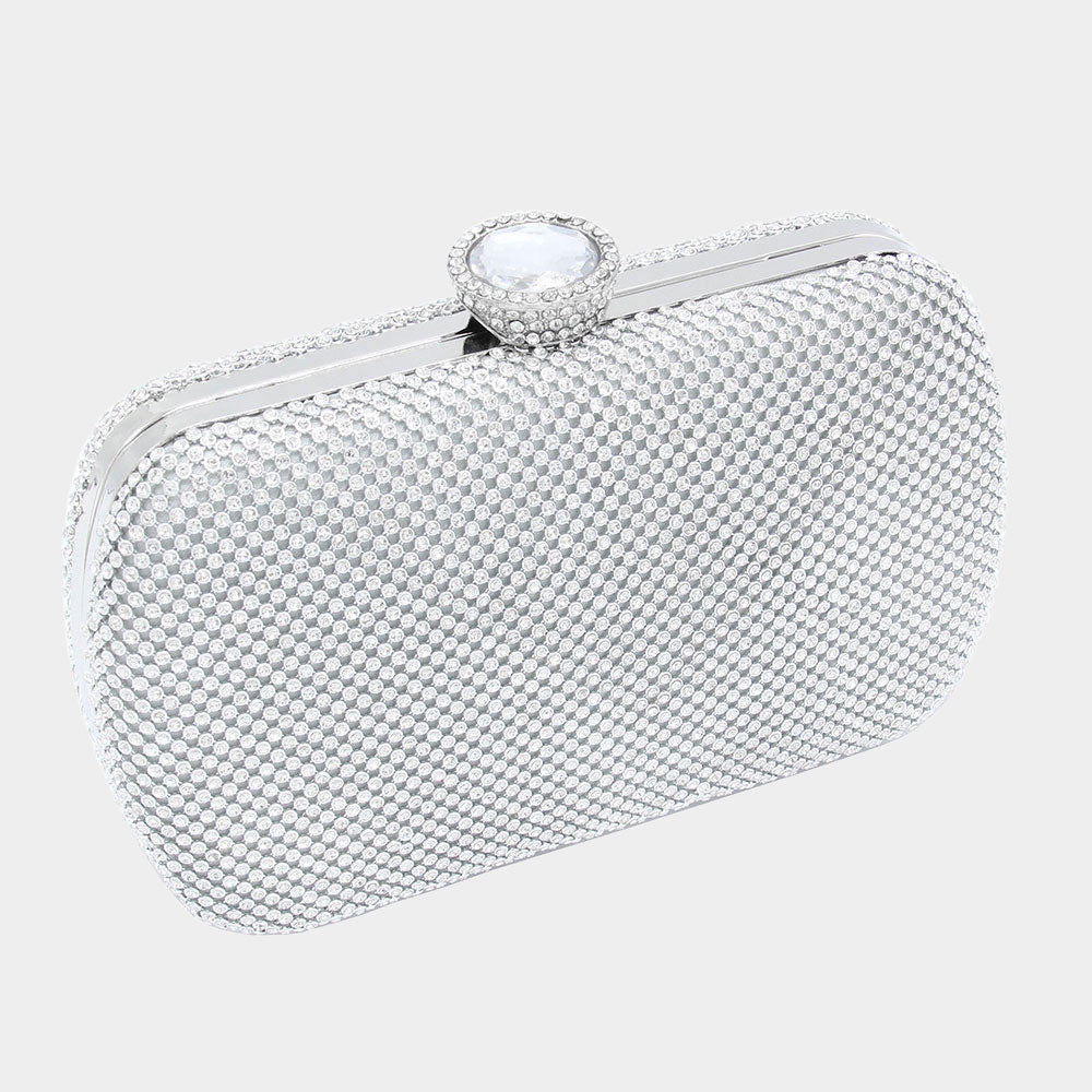 Bling Rectangle Evening Clutch / Crossbody Bag EB10015