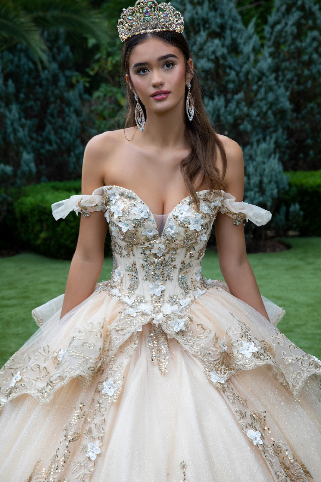 Embroidered Off Shoulder Ball Gown by GLS Gloria GL3528 - product image 8