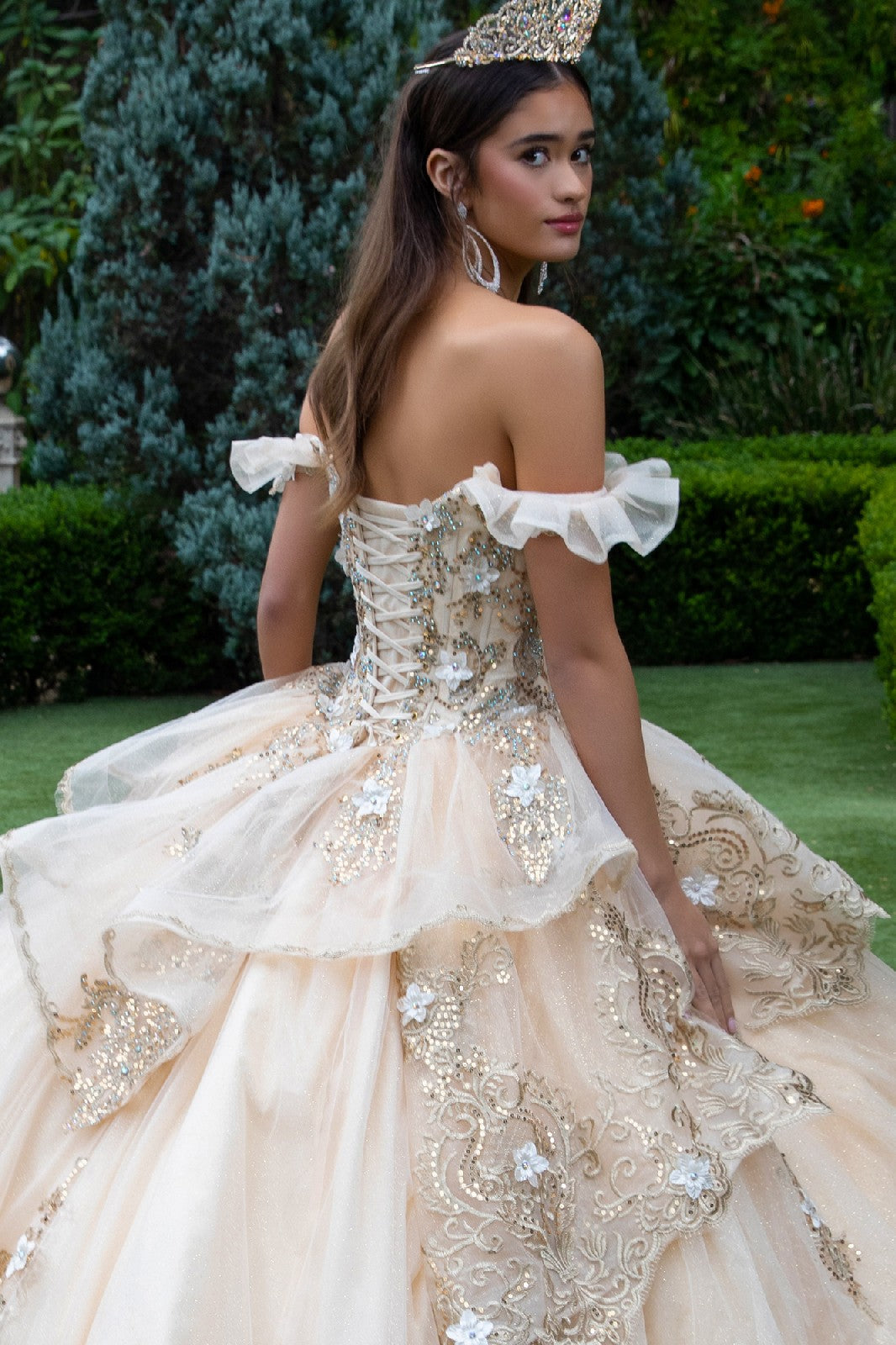 Embroidered Off Shoulder Ball Gown by GLS Gloria GL3528 - product image 9