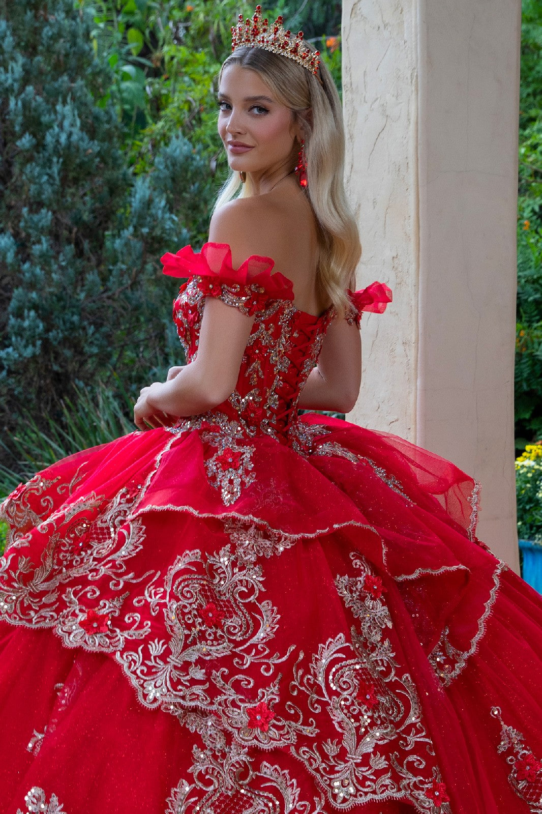 Embroidered Off Shoulder Ball Gown by GLS Gloria GL3528 - product image 4