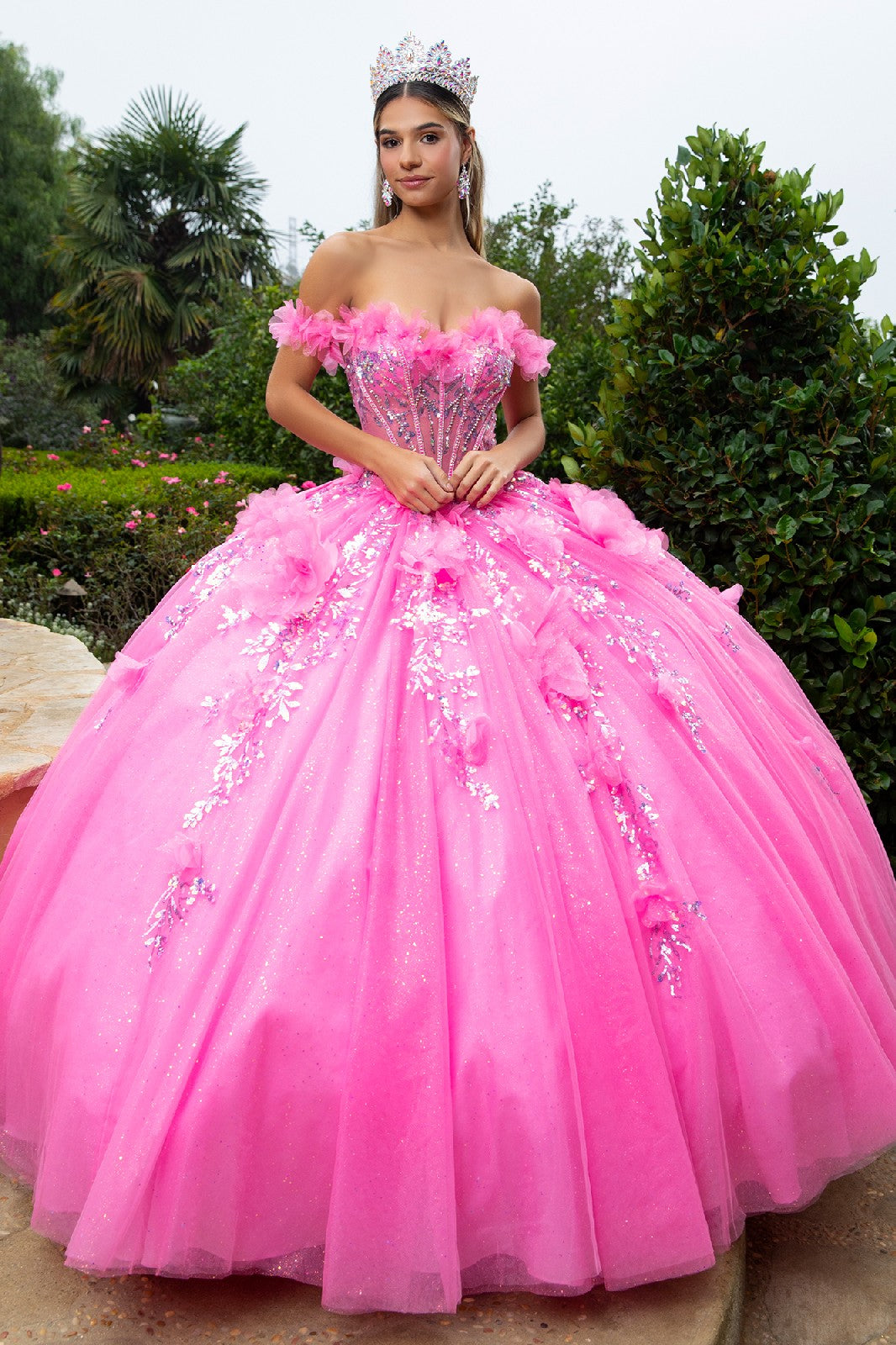 Off Shoulder Corset Ball Gown by GLS Gloria GL3547 - product image 1