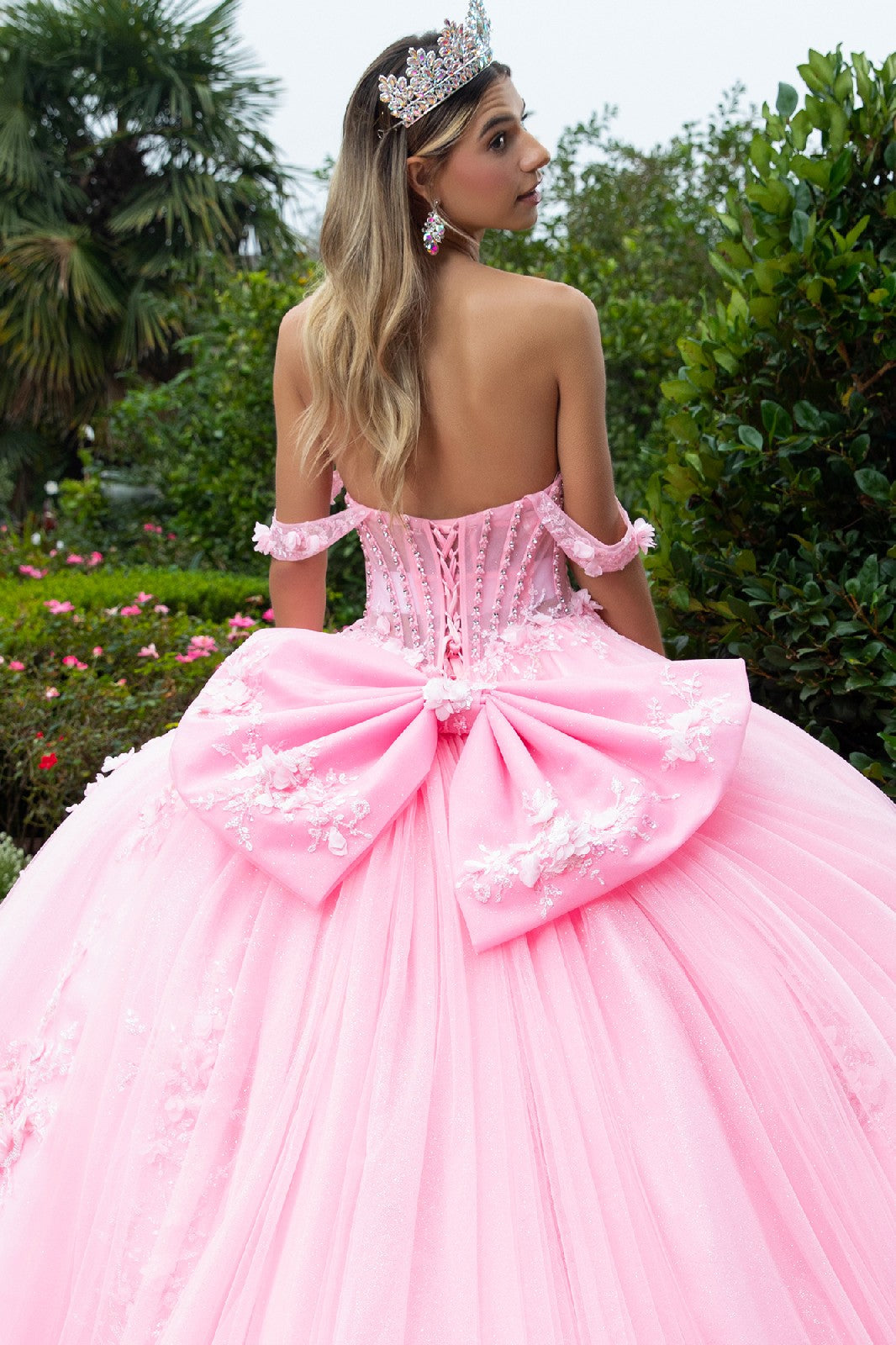 Off Shoulder Bow Ball Gown by GLS Gloria GL3576 - product image 4