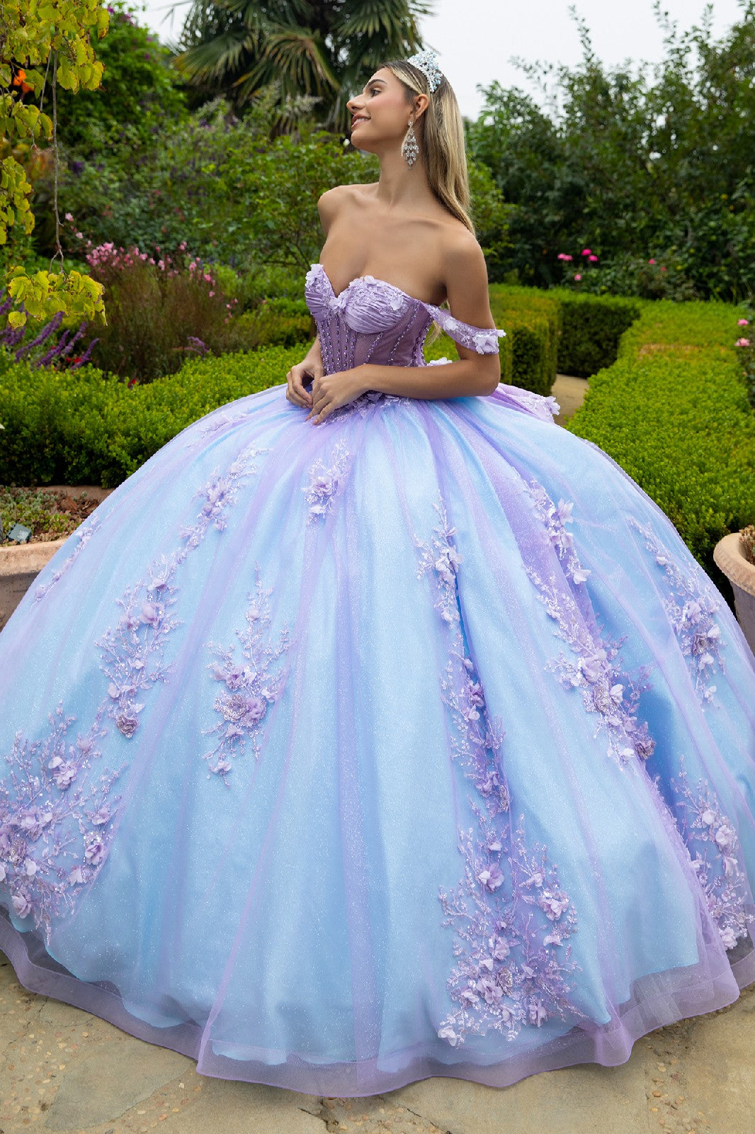 Off Shoulder Bow Ball Gown by GLS Gloria GL3576 - product image 6