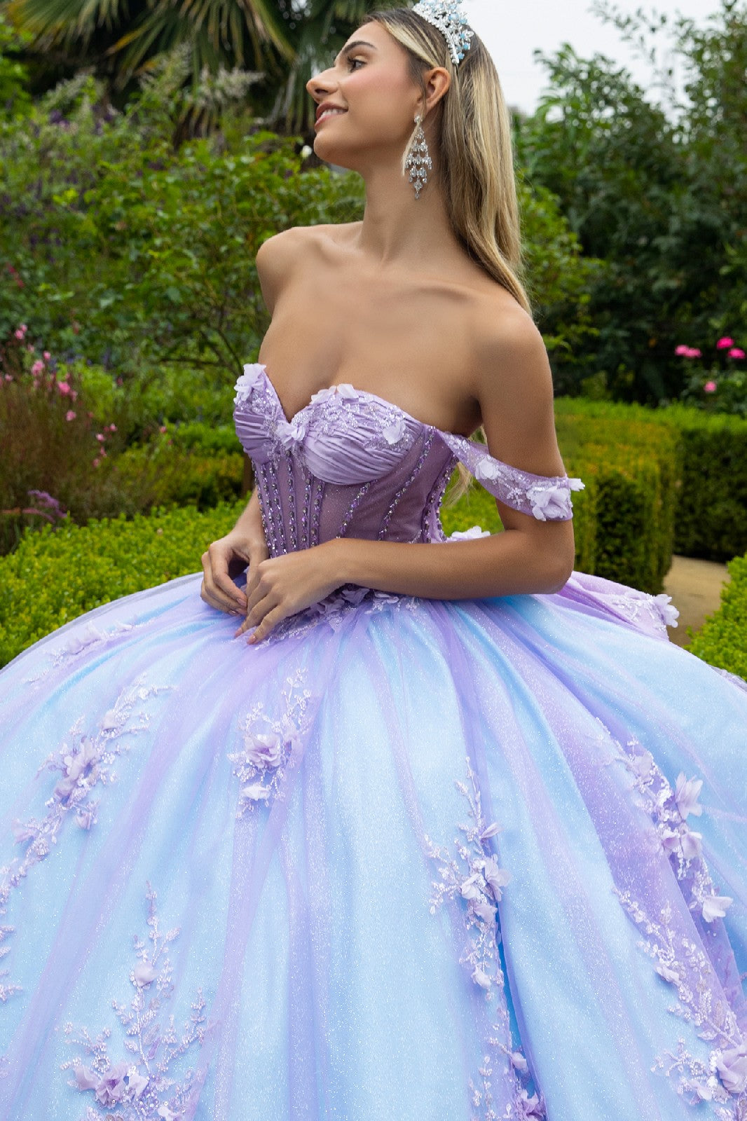 Off Shoulder Bow Ball Gown by GLS Gloria GL3576 - product image 8