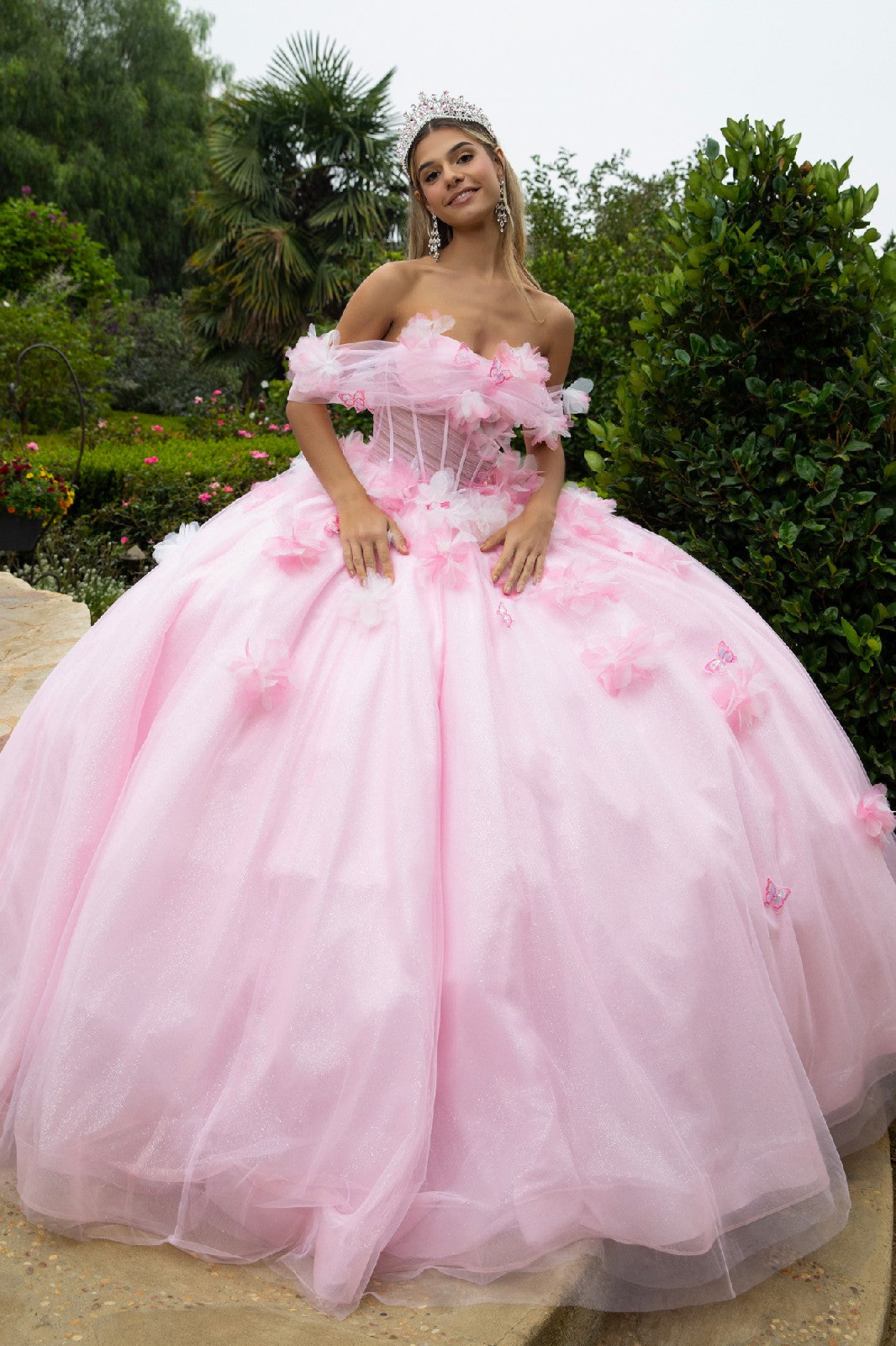 Off Shoulder Corset Ball Gown by GLS Gloria GL3608 - product image 1