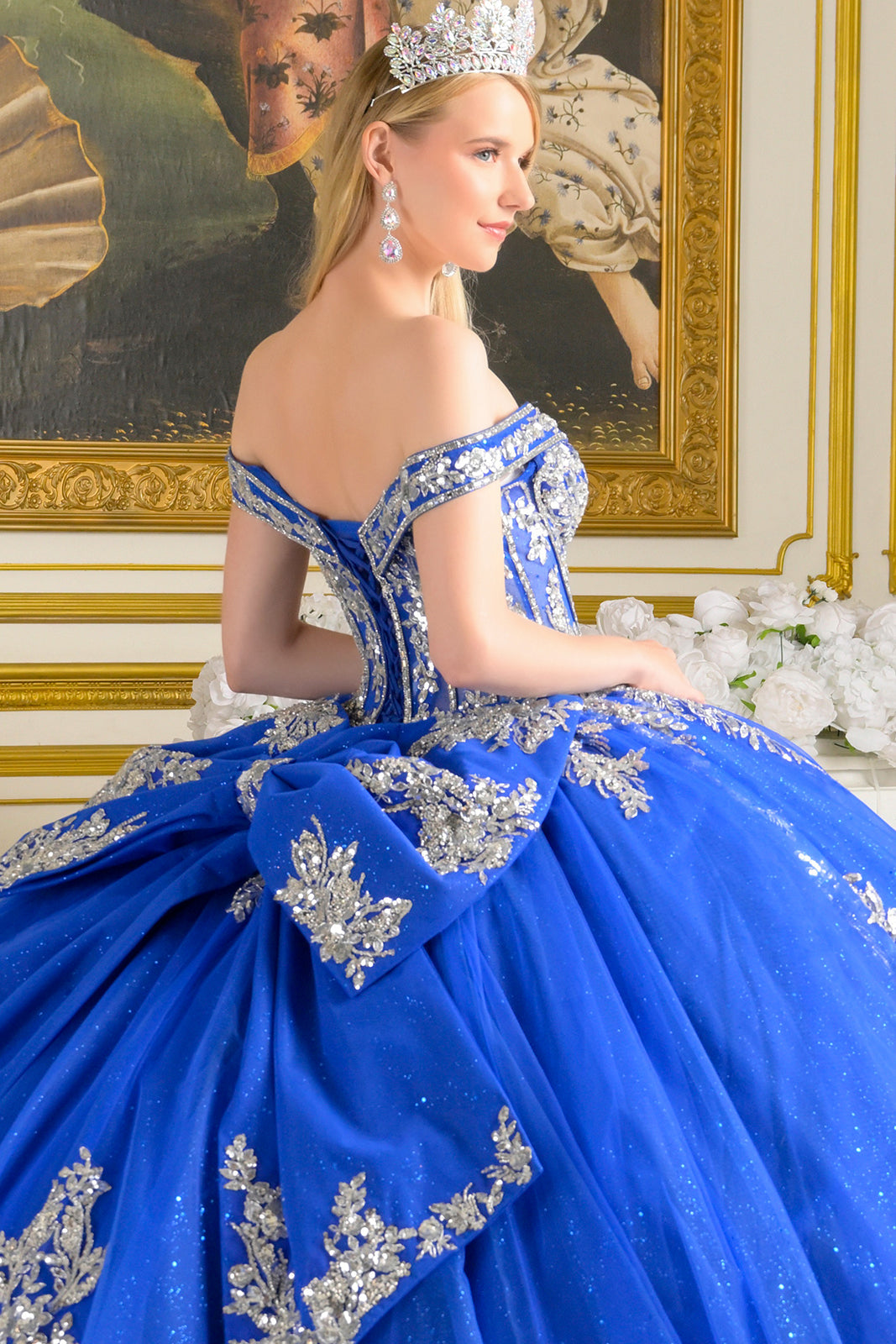 Off Shoulder Ball Gown by Elizabeth K GL3672 - product image 4