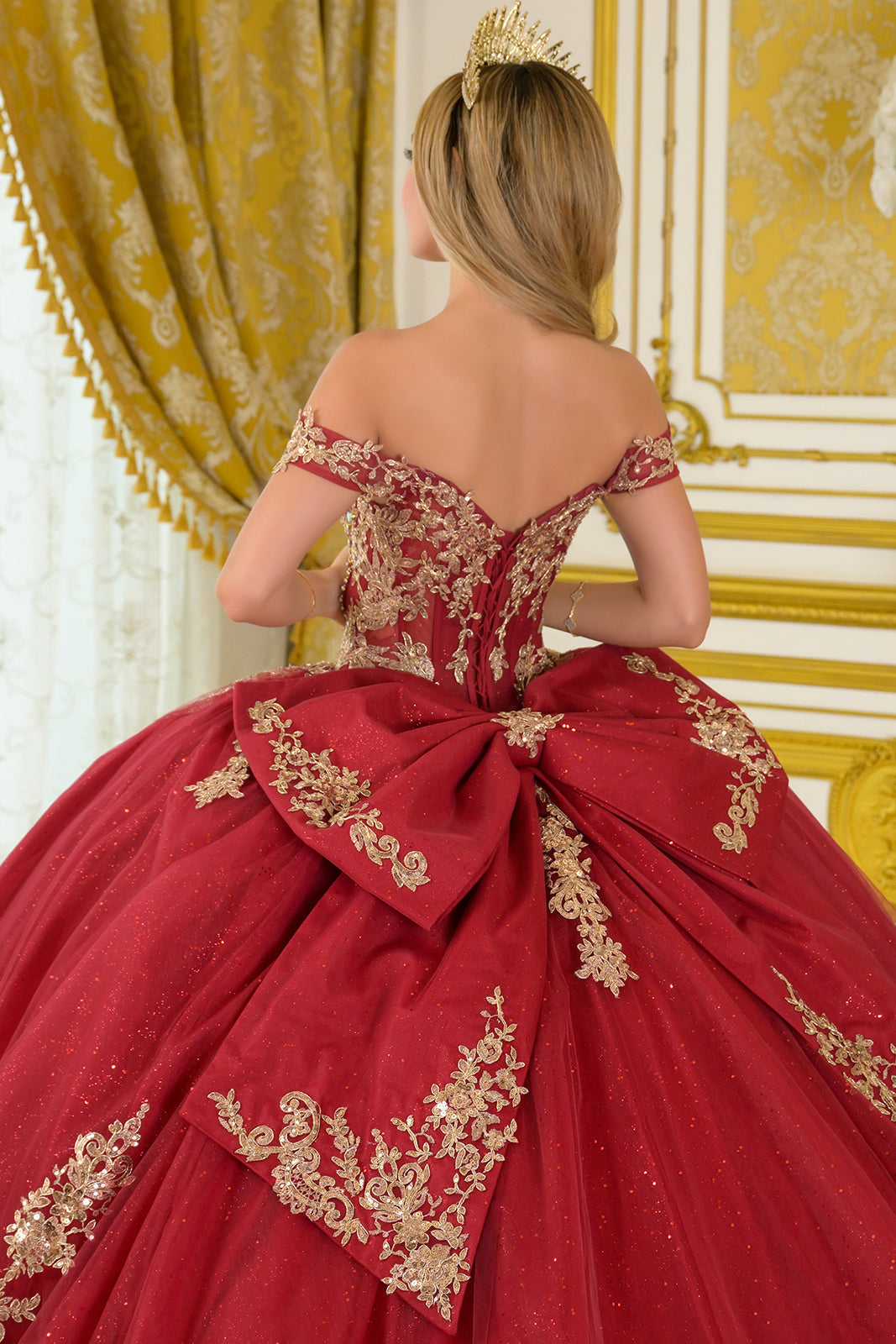 Off Shoulder Ball Gown by Elizabeth K GL3673 - product image 4