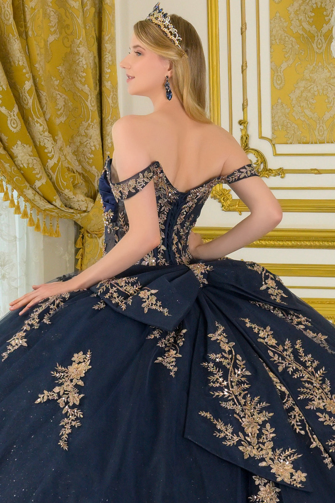 Off Shoulder Ball Gown by Elizabeth K GL3674 - product image 4