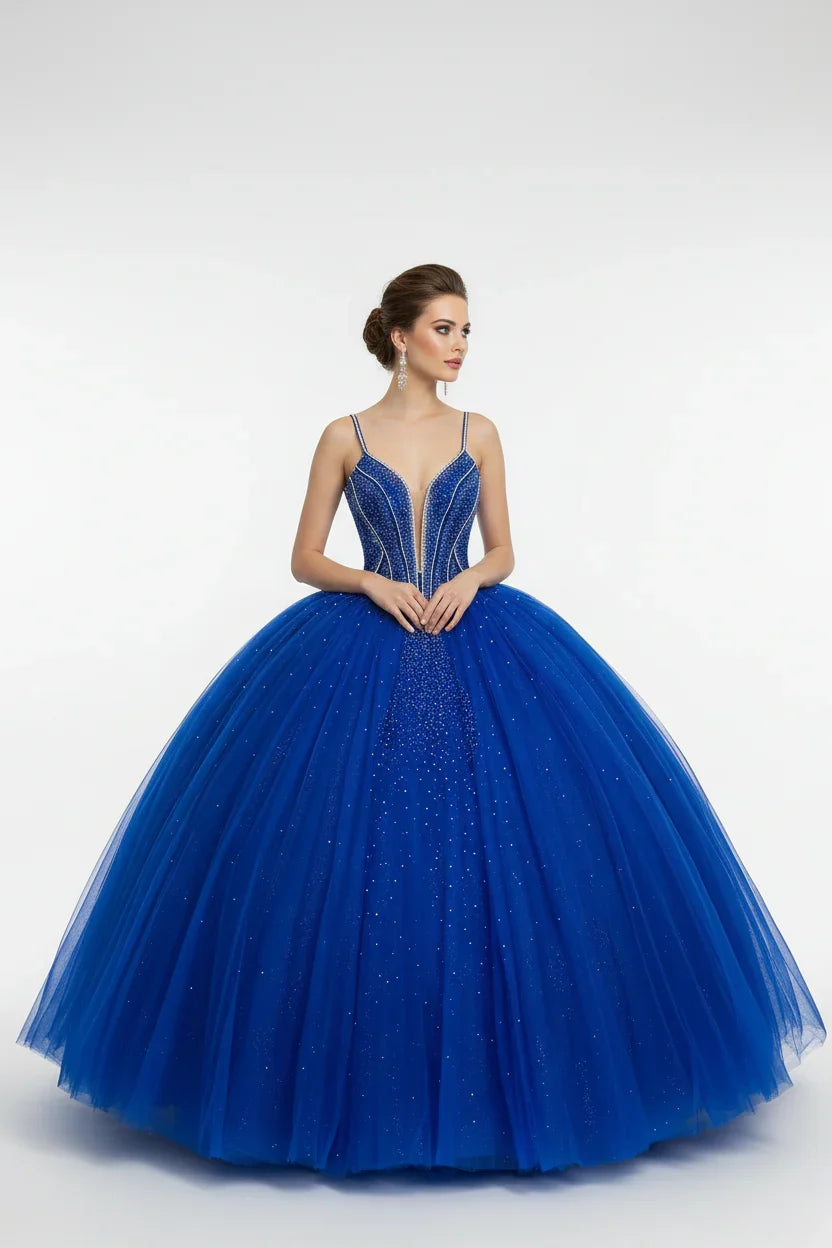 Beaded Sleeveless Ball Gown by Calla SCL-30017 - product image 5