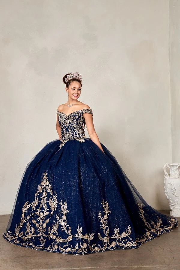 Applique Off Shoulder Ball Gown by Calla SCL-30018 - product image 9