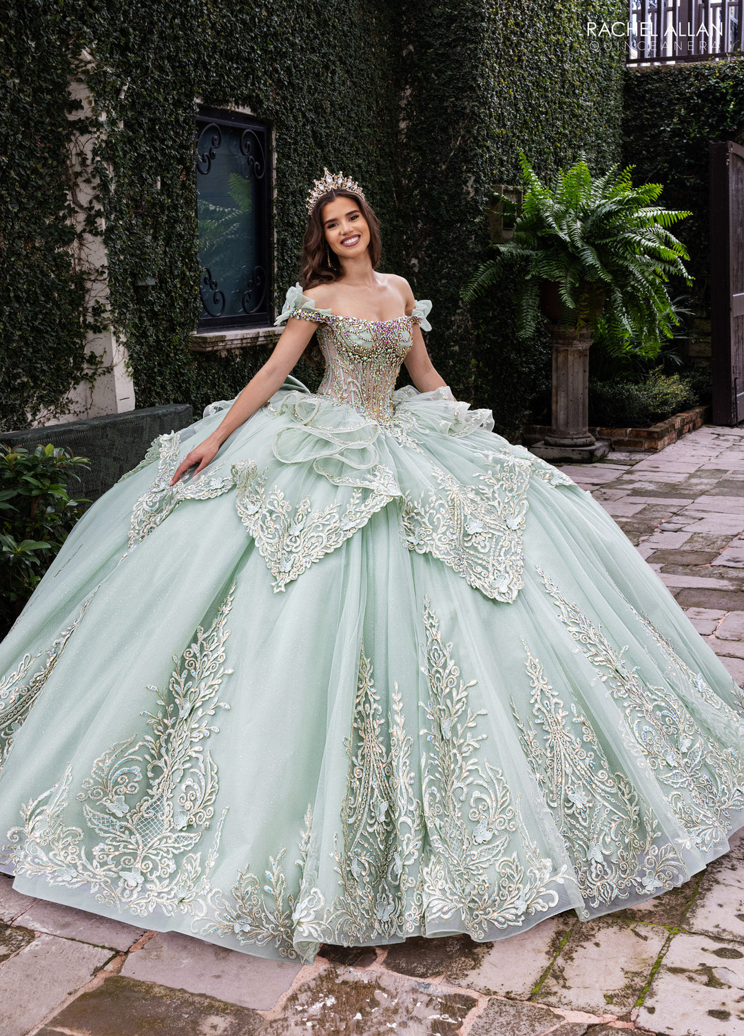 Off Shoulder Quinceanera Dress by Rachel Allan RQ1180 - product image 1