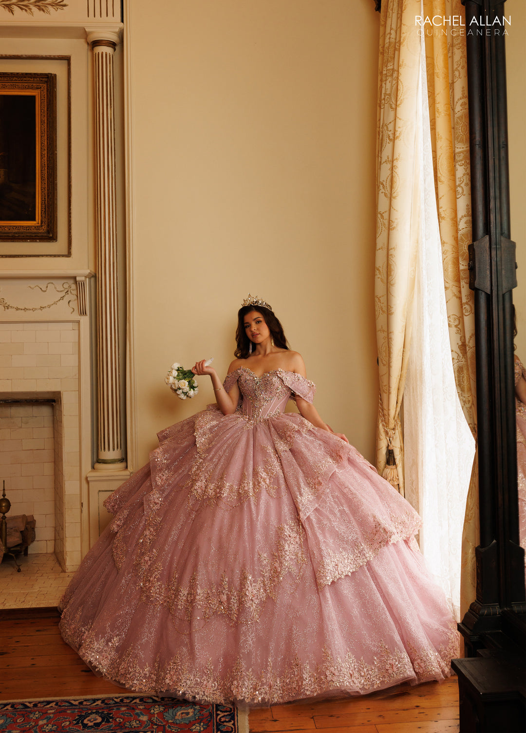 Off Shoulder Quinceanera Dress by Rachel Allan RQ3188 - product image 1