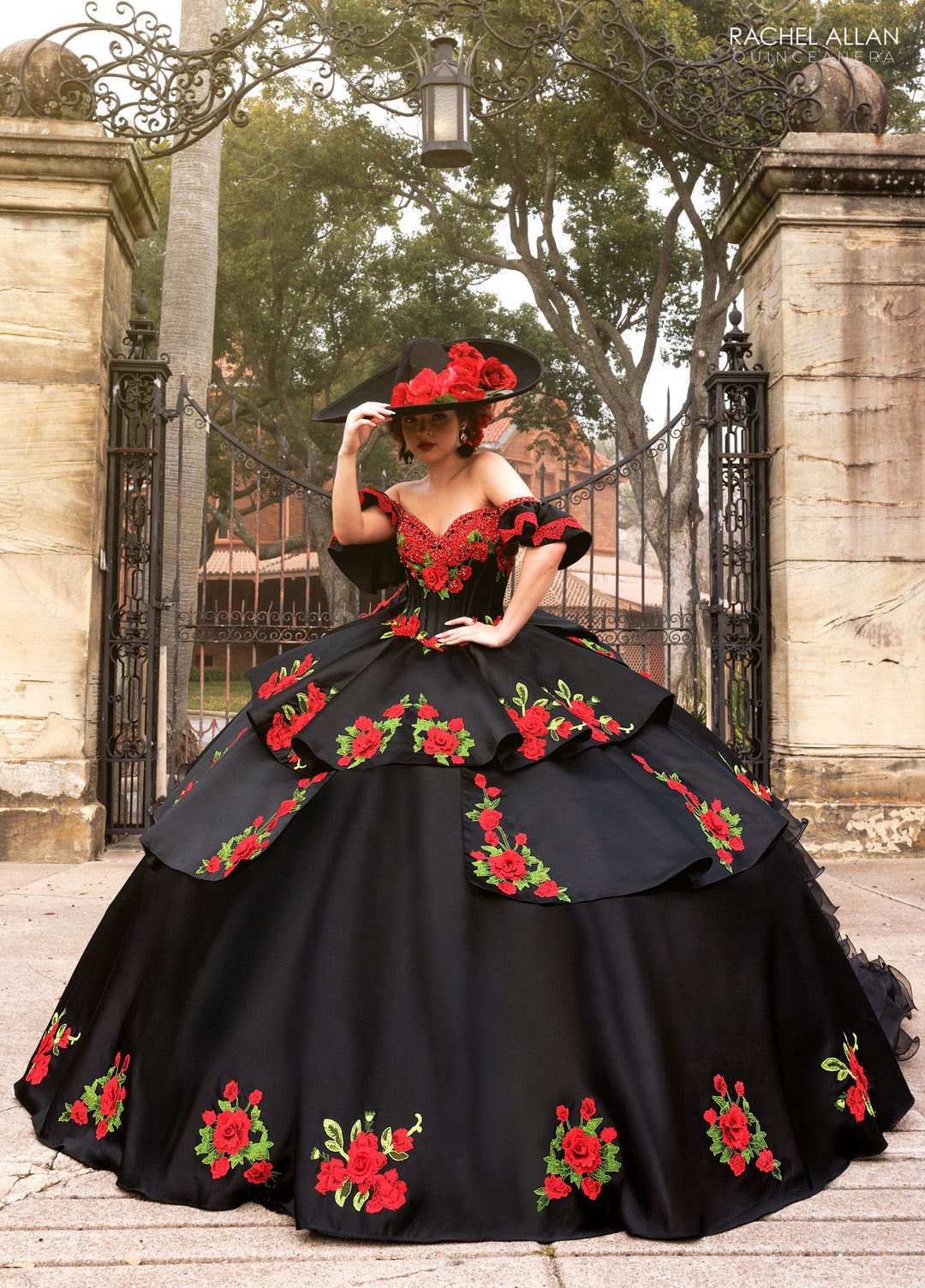 Charro Ruffled Quinceanera Dress by Rachel Allan RQ5021 - product image 1