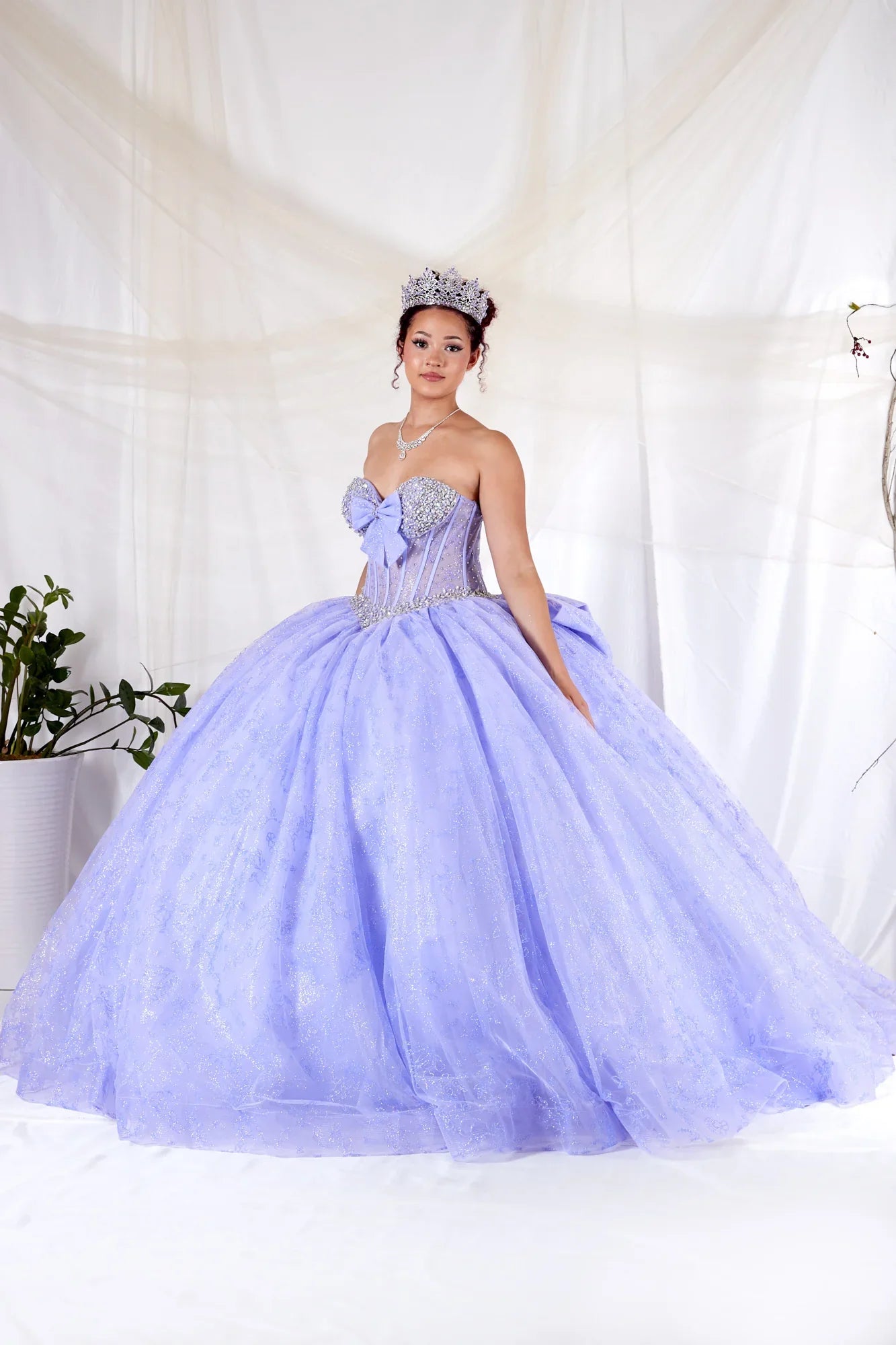 Strapless Corset Bow Ball Gown by Calla SCL-30030 - product image 1