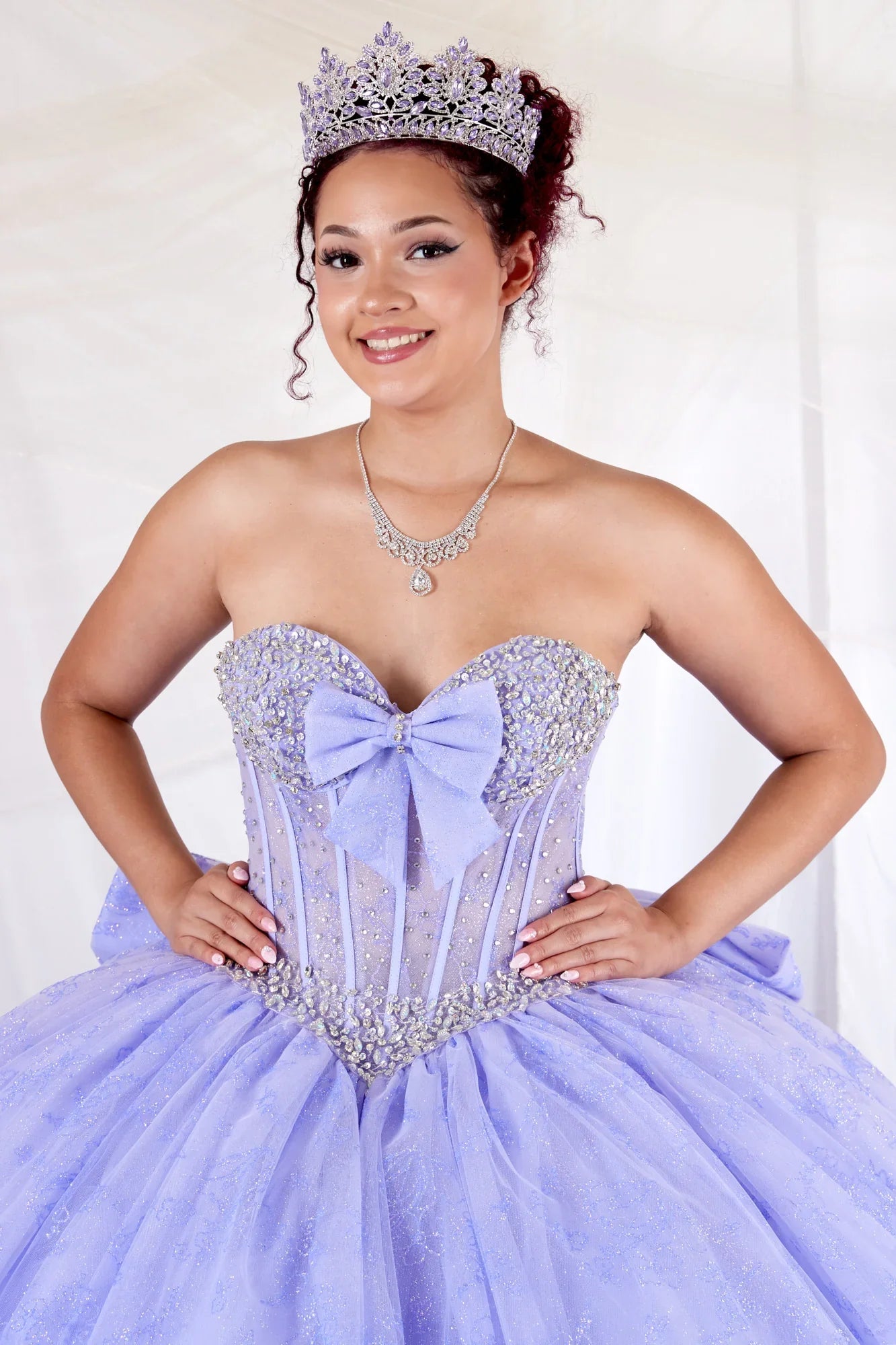 Strapless Corset Bow Ball Gown by Calla SCL-30030 - product image 3