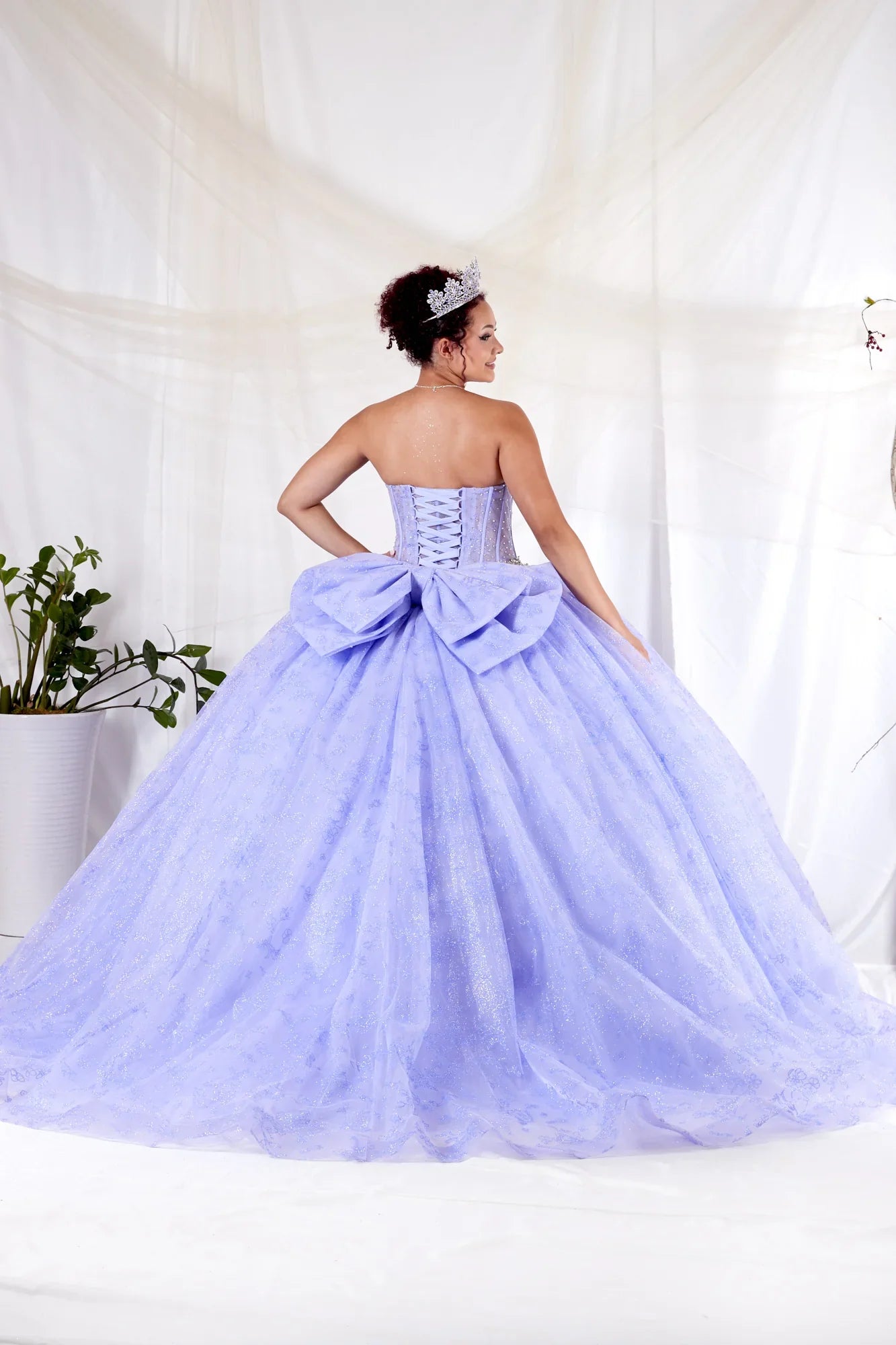 Strapless Corset Bow Ball Gown by Calla SCL-30030 - product image 2