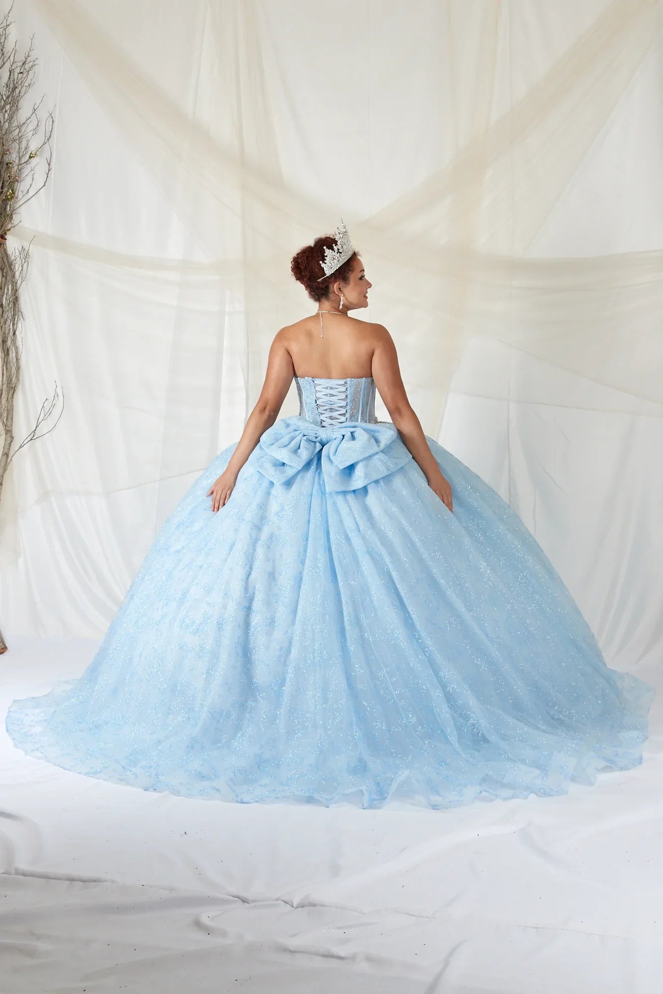 Strapless Corset Bow Ball Gown by Calla SCL-30030 - product image 7