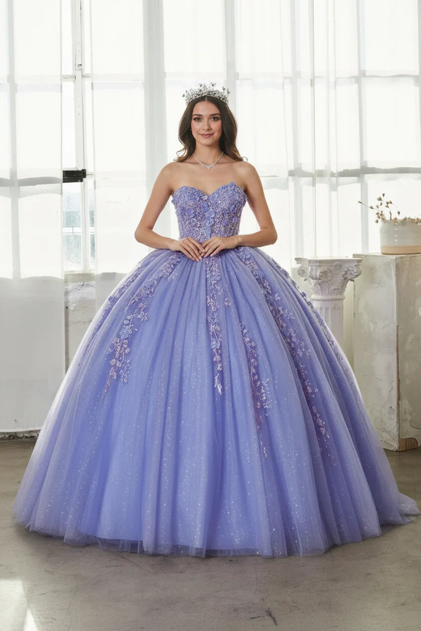 3D Floral Strapless Ball Gown by Calla SCL-30022 - product image 4