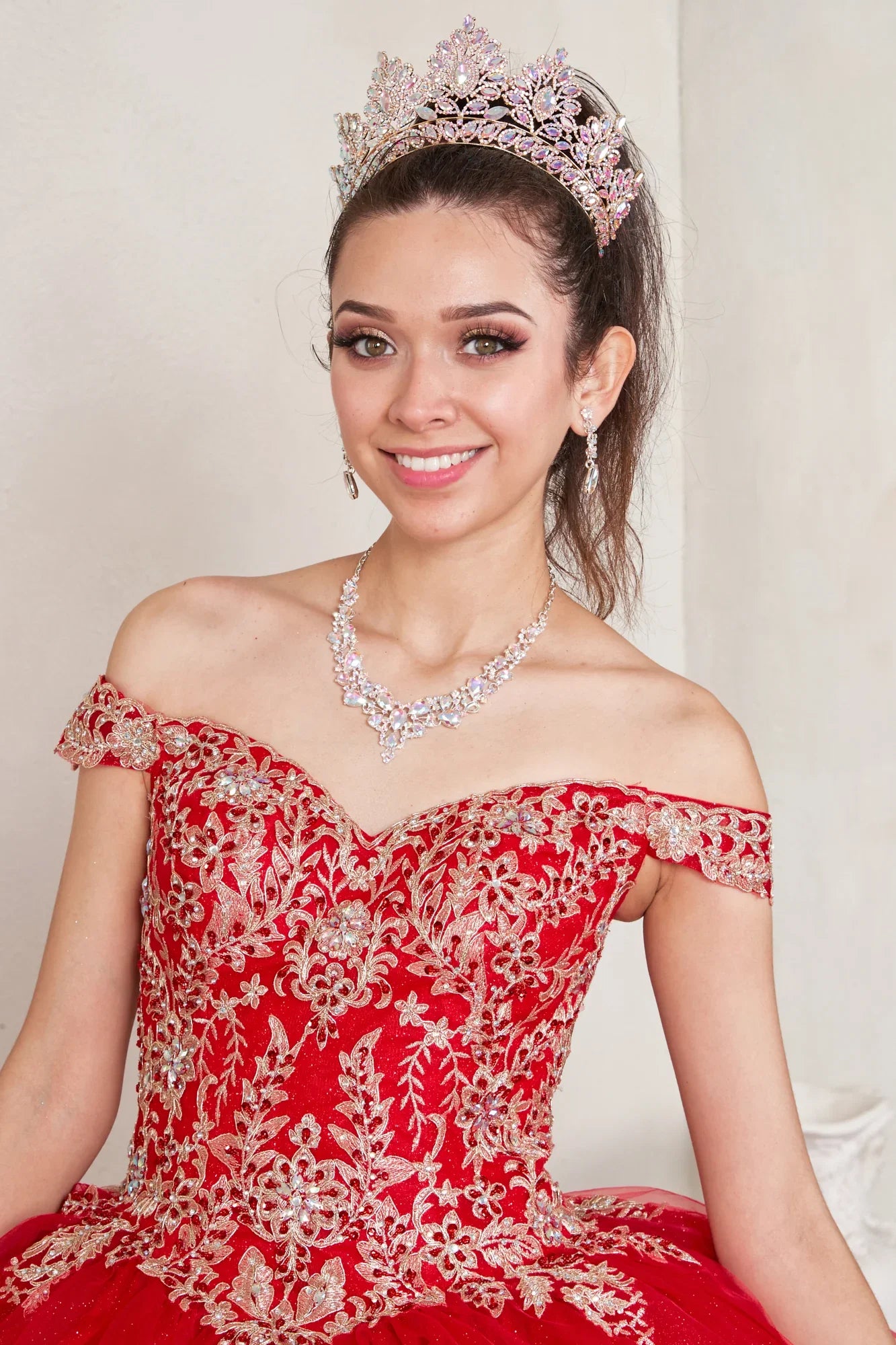 Applique Off Shoulder Ball Gown by Calla SCL-30018 - product image 3