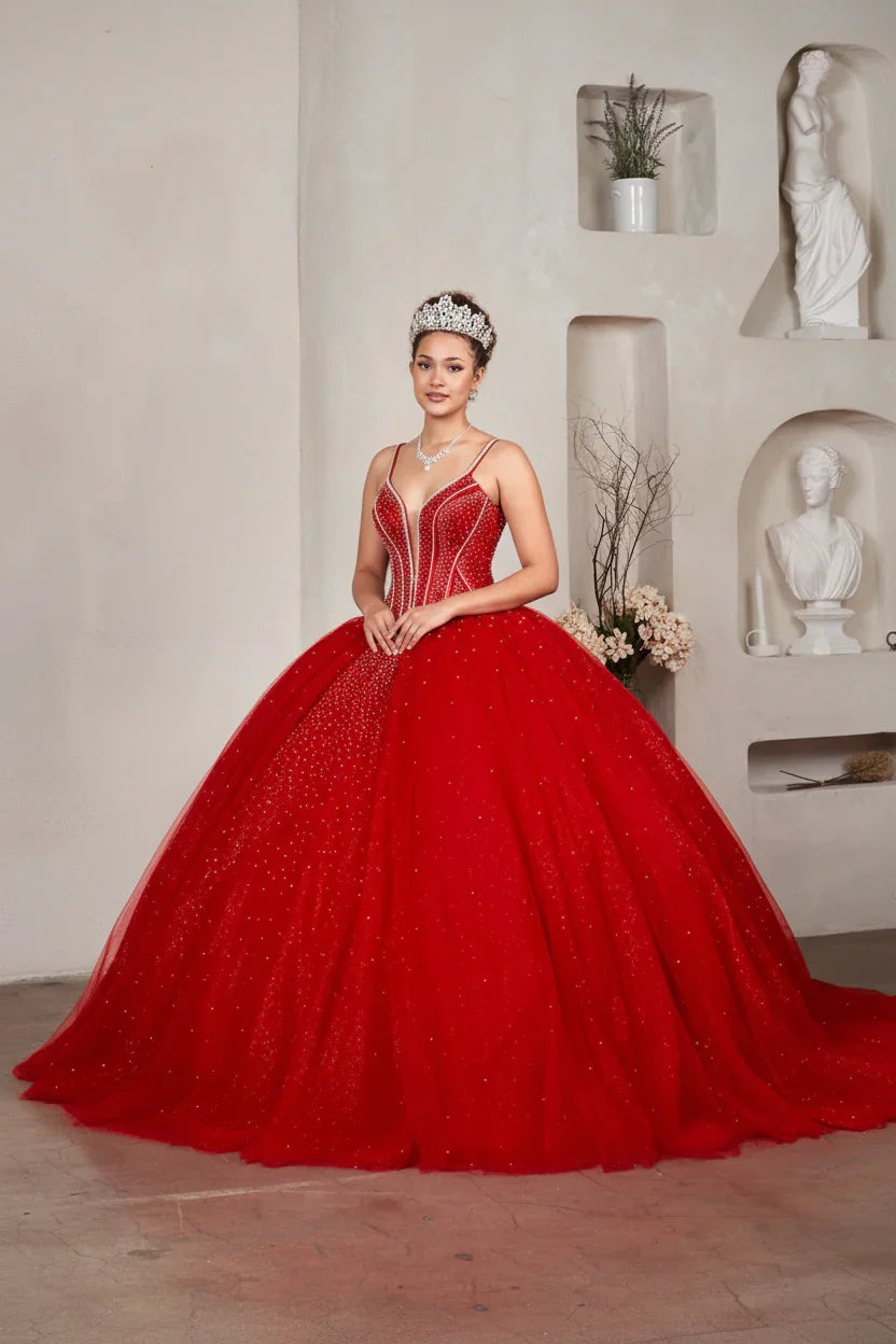 Beaded Sleeveless Ball Gown by Calla SCL-30017 - product image 6