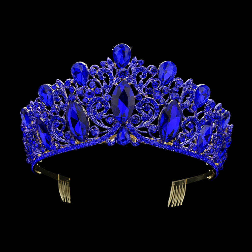 ForYou Dress TH1889 Sapphire Rhinestone Tiara