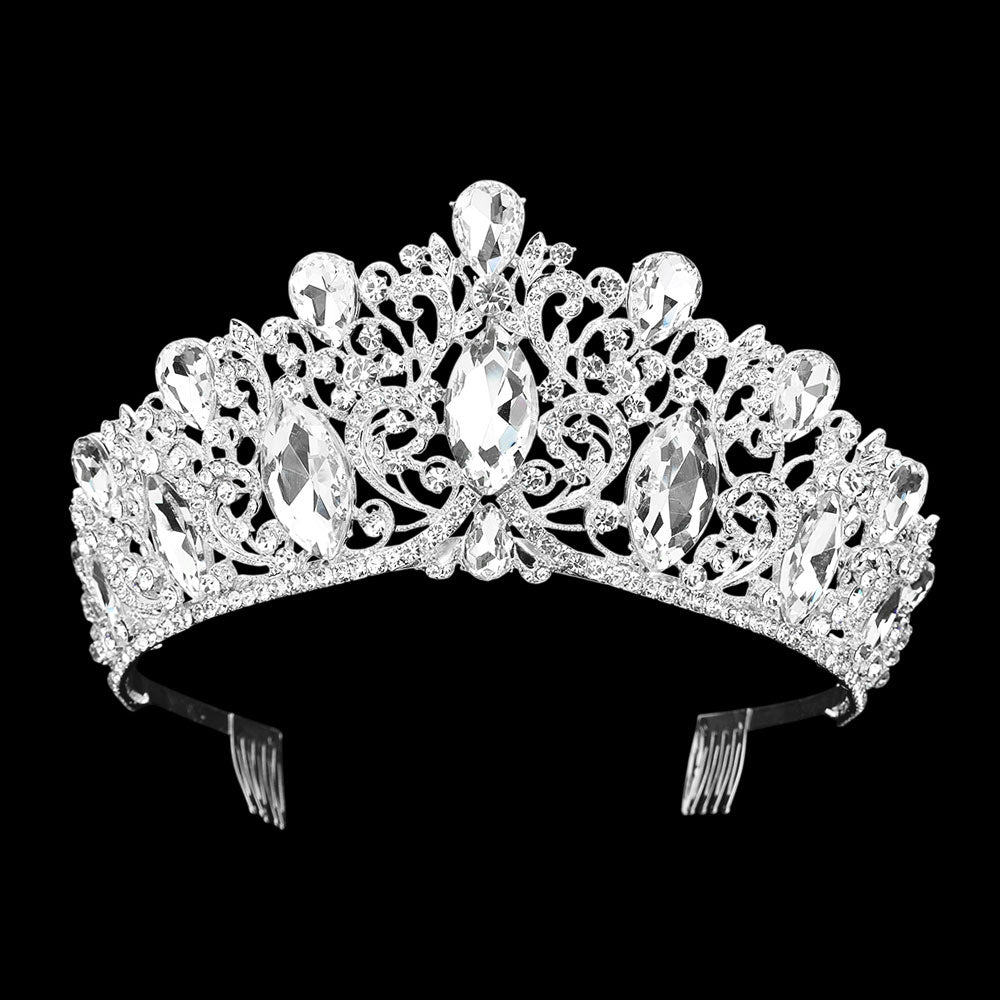 ForYou Dress TH1889 Silver Rhinestone Tiara