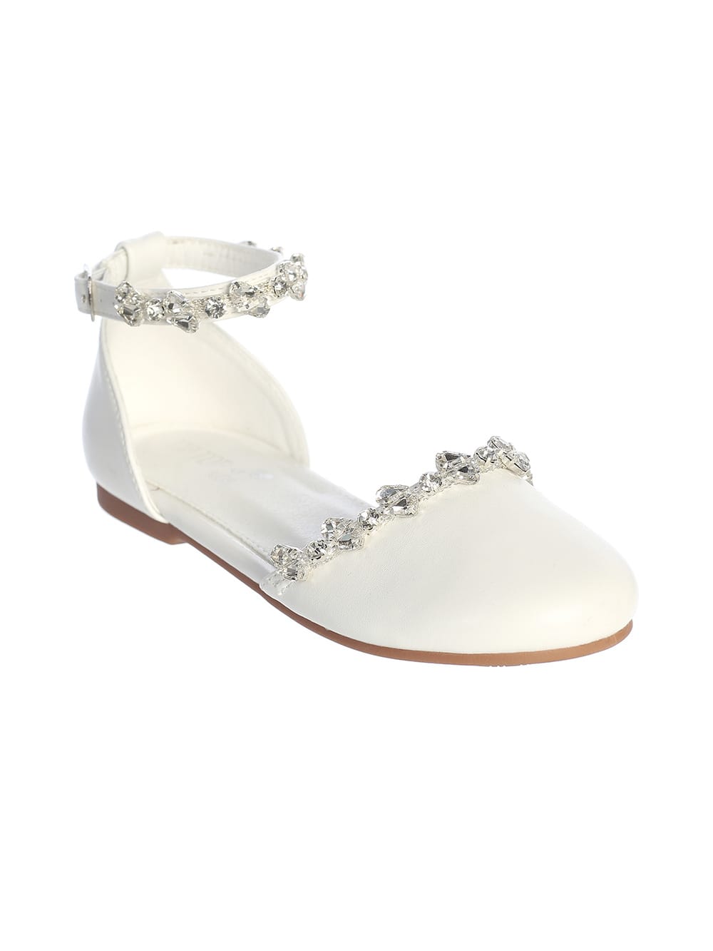 AMARRA Girls flats with jeweled strap and details.