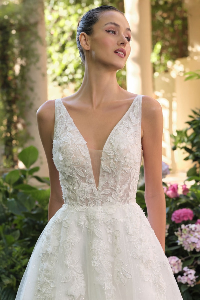 Andrea and Leo WL064 gown in OFF WHITE