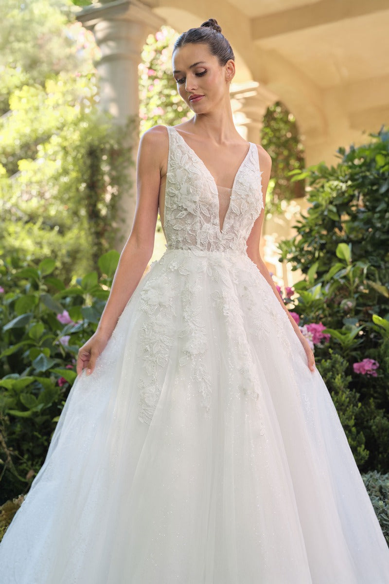 Andrea and Leo WL064 gown in OFF WHITE
