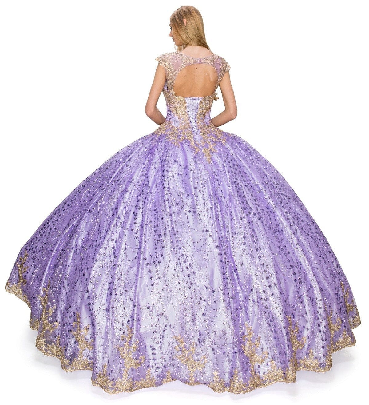 Applique Glitter Ball Gown by Cinderella Couture 8024J - product image 9