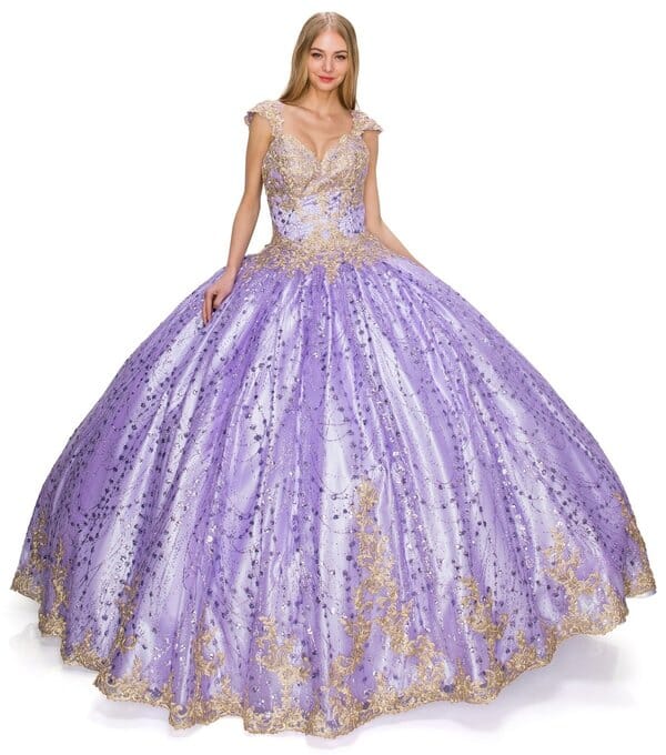 Applique Glitter Ball Gown by Cinderella Couture 8024J - product image 8