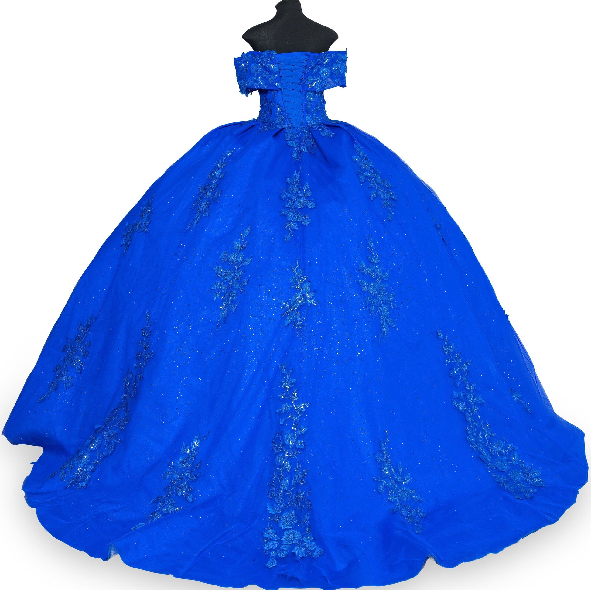 Applique Off Shoulder Ball Gown by Cinderella Couture 8045J - product image 13