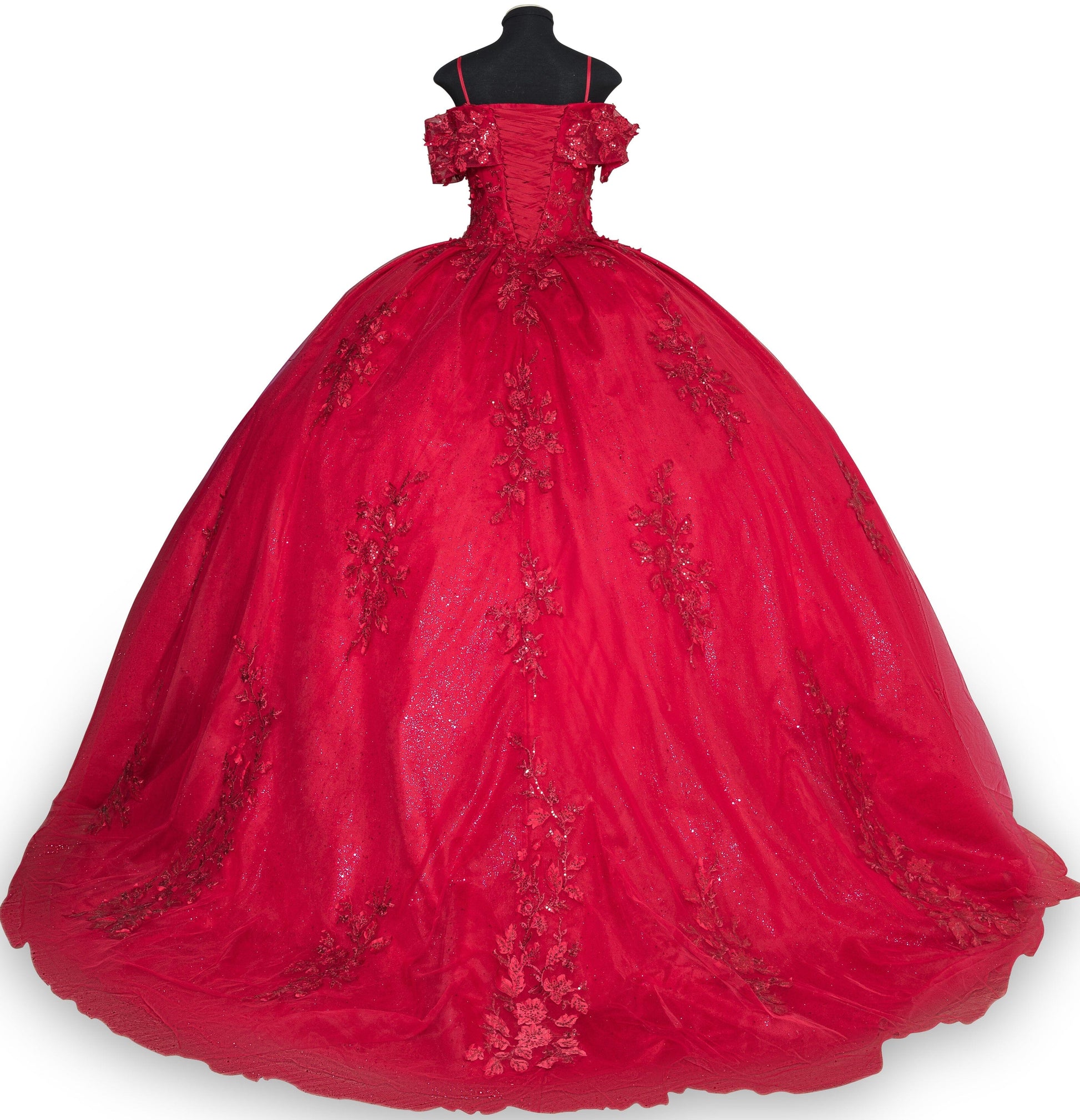 Applique Off Shoulder Ball Gown by Cinderella Couture 8045J - product image 15