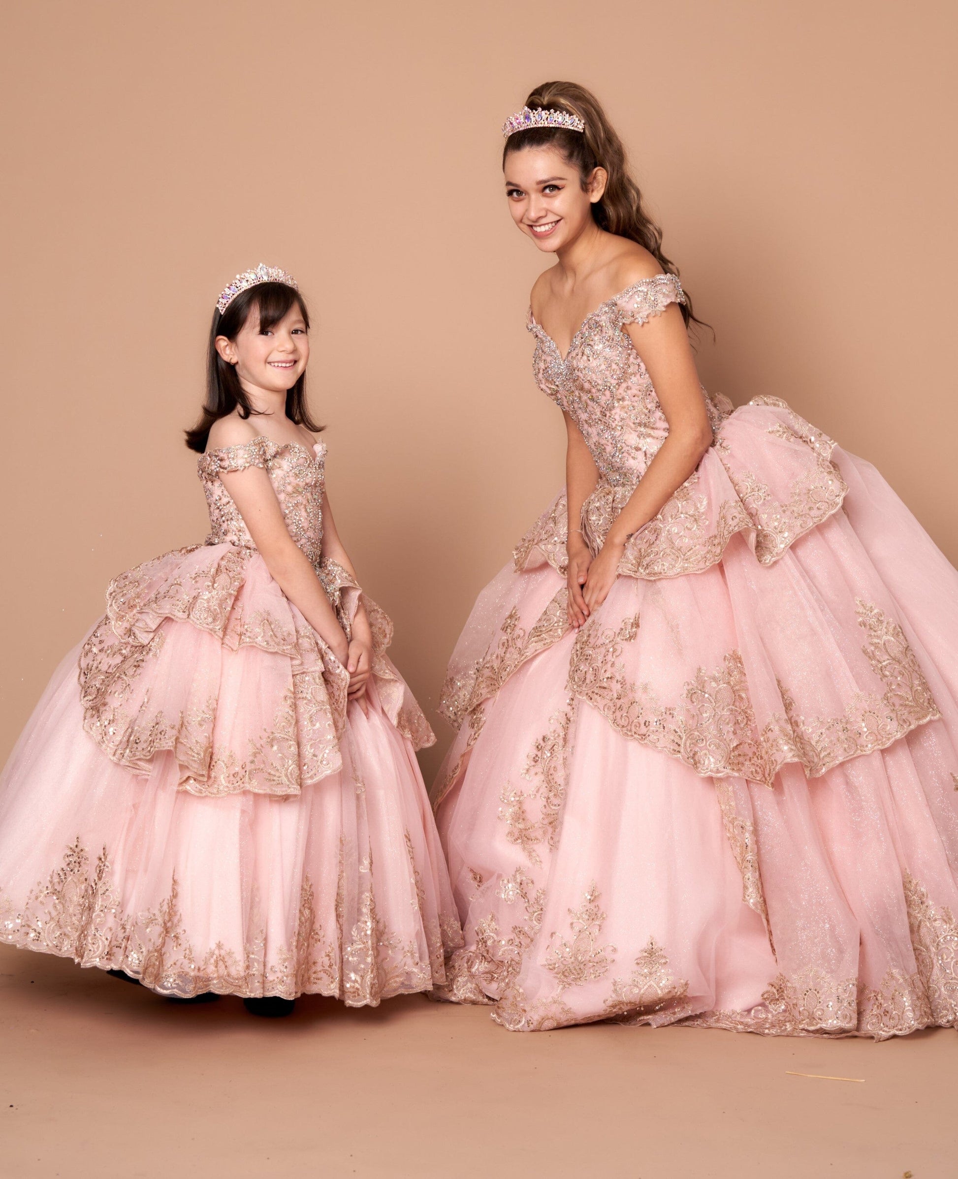 Applique Off Shoulder Layered Ball Gown by Calla WB-20525 - product image 11