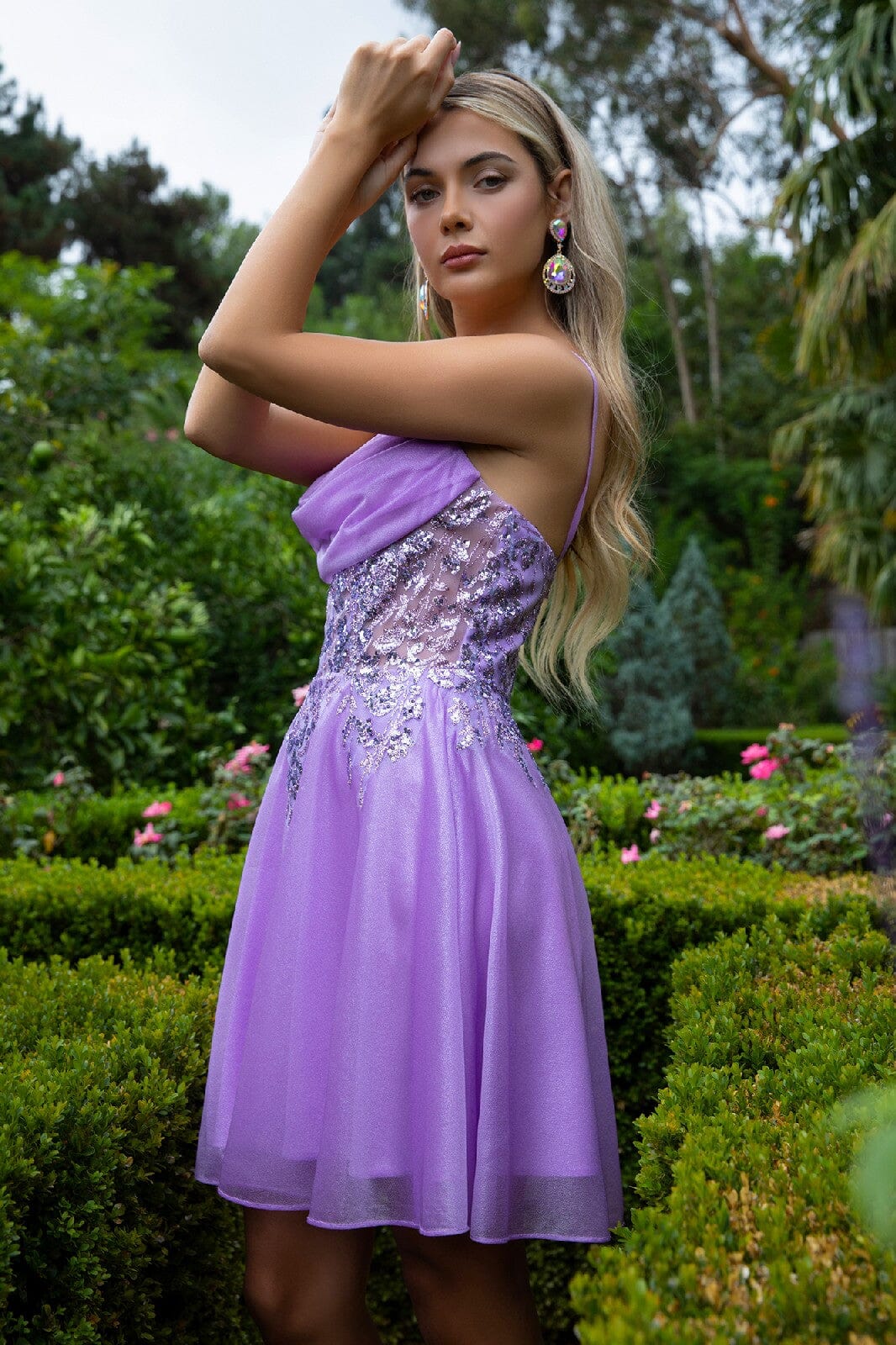 Applique Short Sleeveless Dress by Elizabeth K GS3507 - product image 10