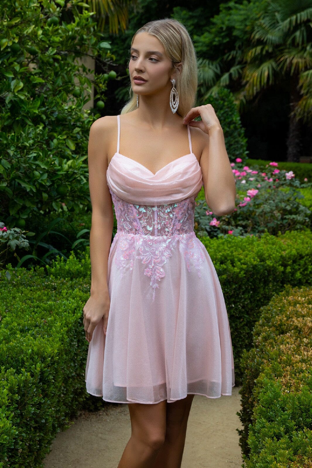 Applique Short Sleeveless Dress by Elizabeth K GS3507 - product image 17