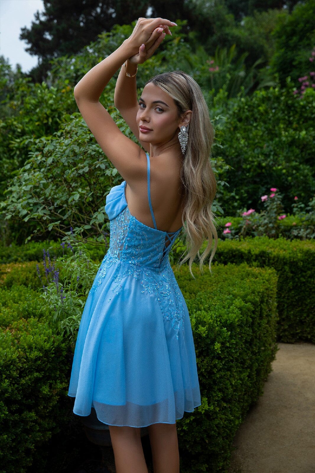 Applique Short Sleeveless Dress by Elizabeth K GS3507 - product image 5