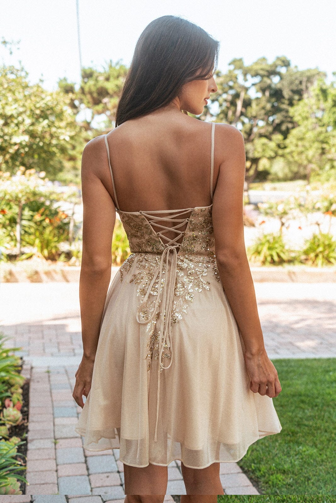 Applique Short Sleeveless Dress by Elizabeth K GS3507 - product image 12